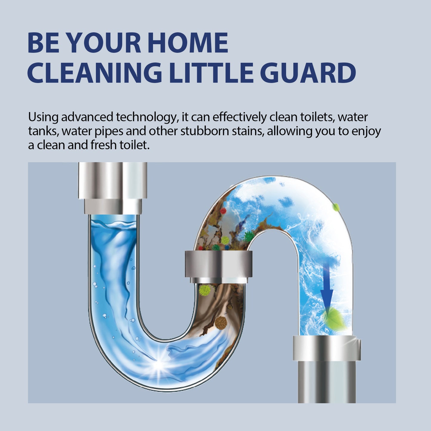 Jue-Fish Toilet Cleaning Plate Household Toilet Cleaner Descaling Deodorizing Stain Removal Fresh Scent Toilet Cleaning Tablets