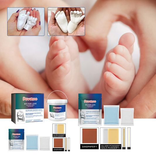 DOWMOO Couple Hand Mask diy Hand Model Homemade Holiday Gift Hand and Foot Print Clay Plaster Souvenir Craft