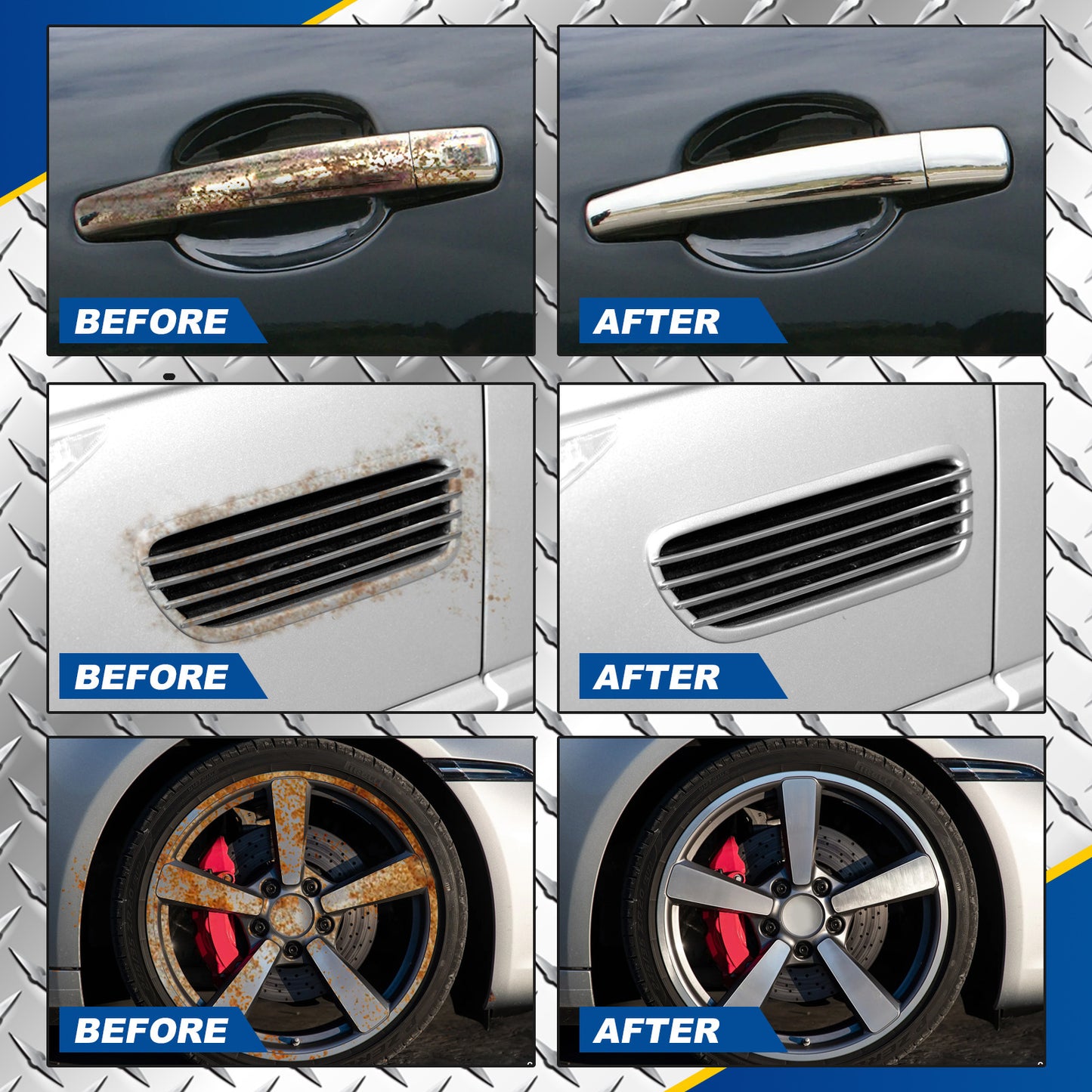 OUHOE Car Iron Powder Rust Removal Spray Anti-rust Rust Remover Car Supplies Stain Removal Rust Remover Cleaning Supplies