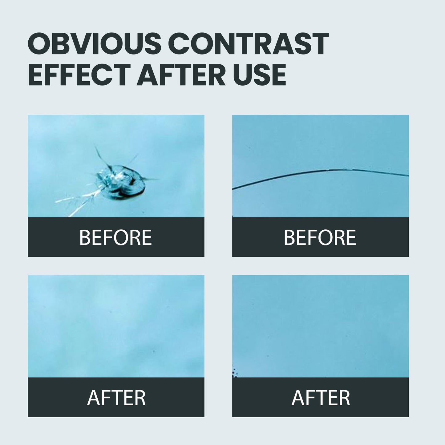 Homonth Automotive Glass Nano Repair Liquid Car Windshield Clear Vision Crack Repair Liquid