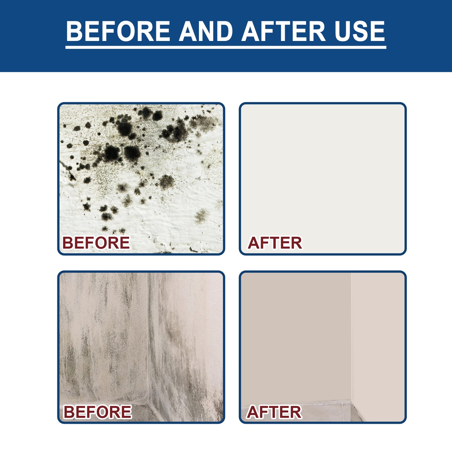 Jaysuing Mildew Removal Spray Ceiling Bathroom Tile Wall Multi-Effect Cleaning Stain Removal Mildew Spray