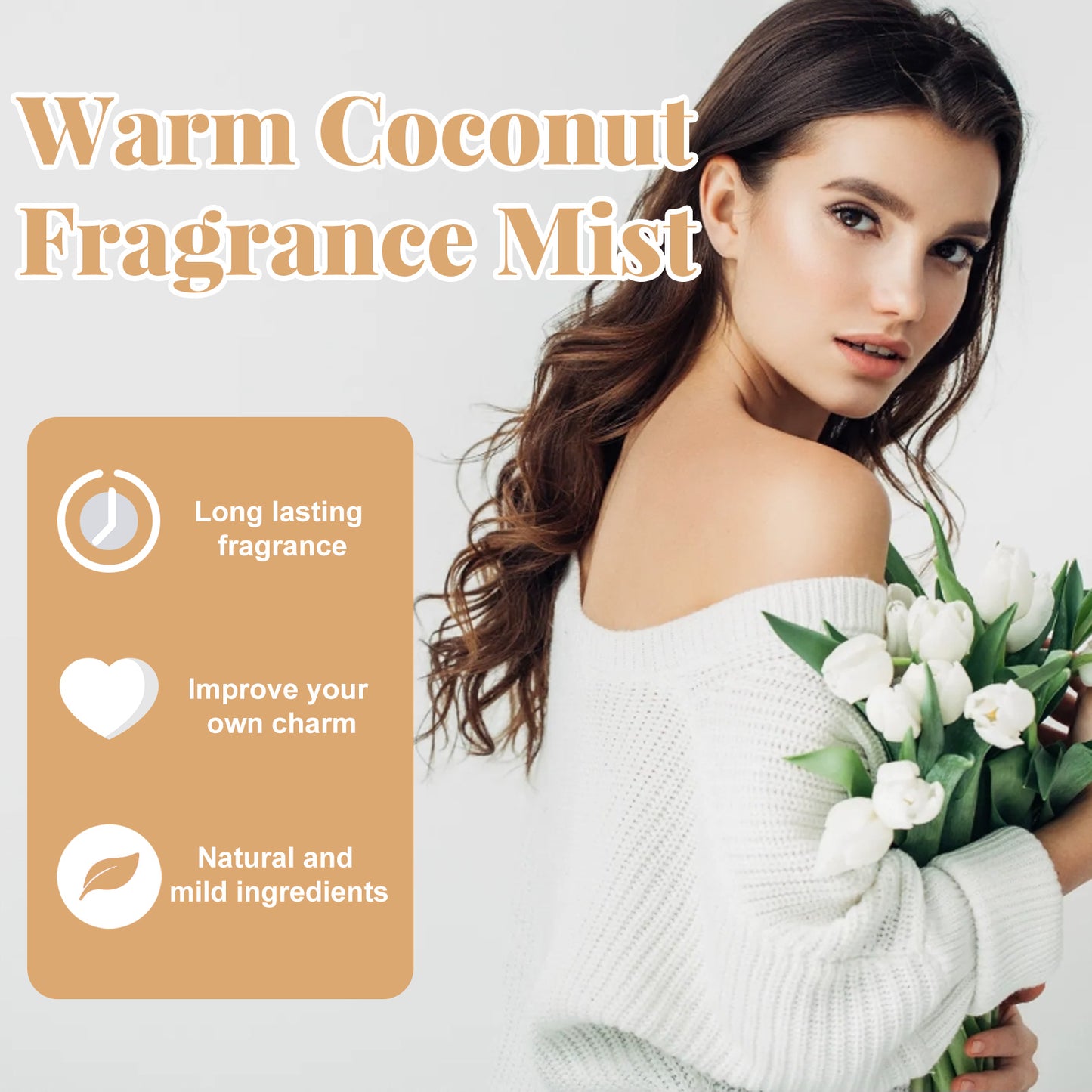 Roxelis Coconut Passion Perfume Spray Long-lasting fragrance fresh natural couple date portable atmosphere encounter perfume