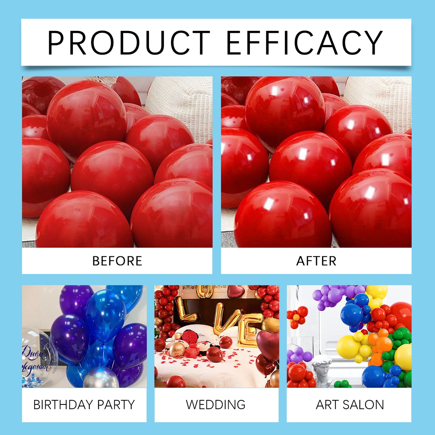 Dowmoo Balloon Highlight Spray Anti-oxidation maintains balloon appearance brightness enhances glossiness scene decoration