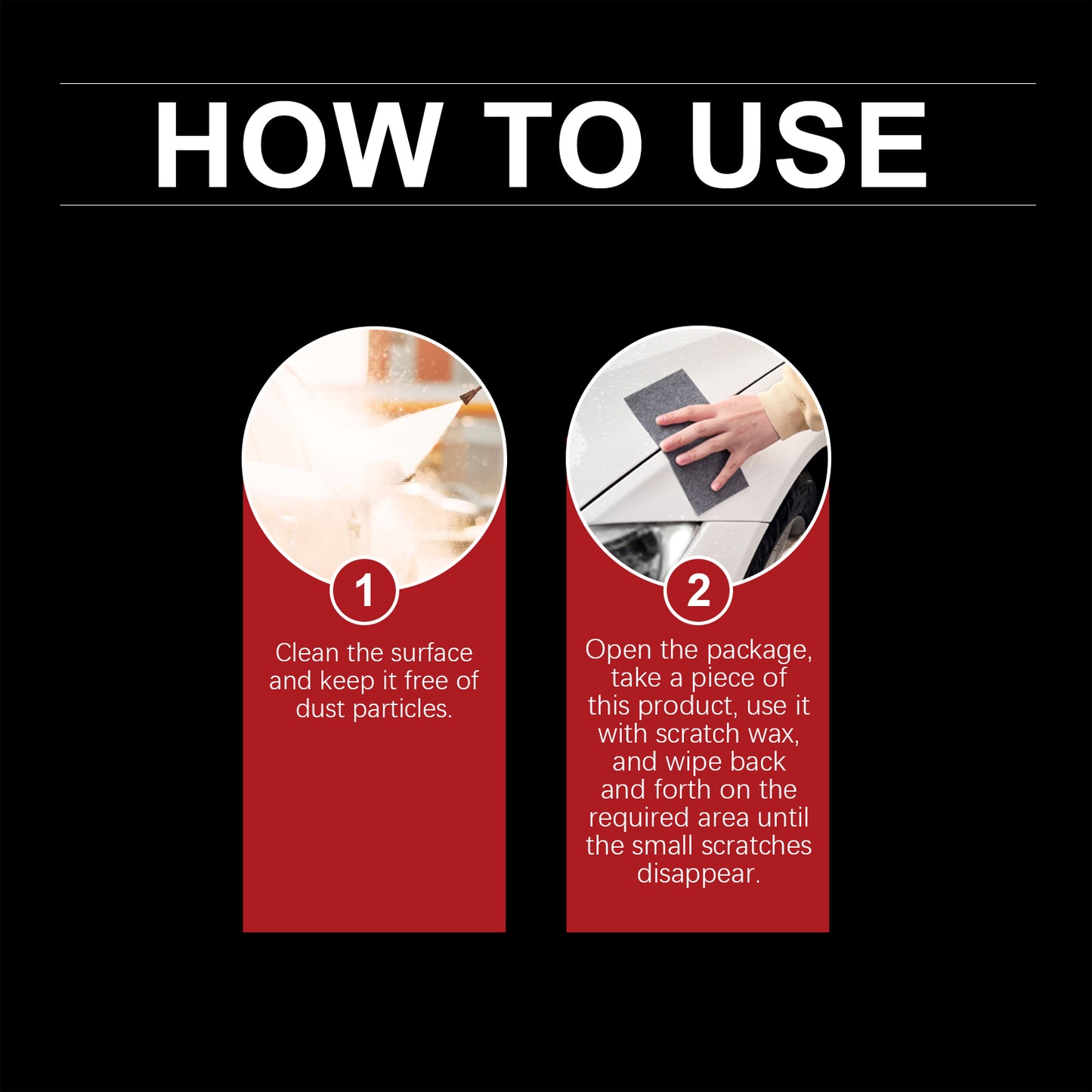 Homonth Car Nano Scratch Polishing Cloth Car Scratch Repair Cloth Quick Scratch Repair Convenient Cloth