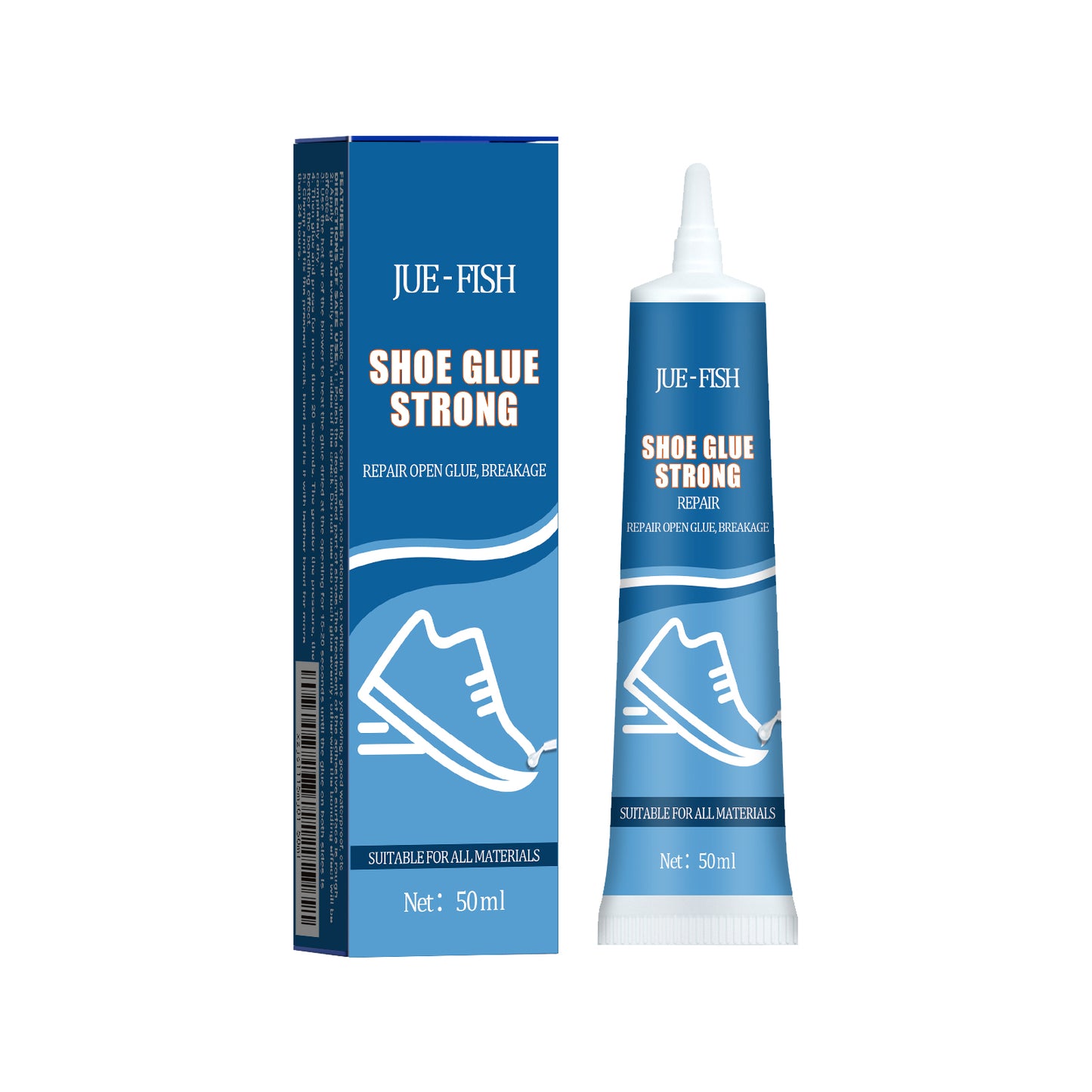 Jue-Fish Strong Shoe Glue Shoe Repair Leather Shoe Sole Multi-Purpose Glue Adhesive Sports Shoes Leather Shoes Waterproof