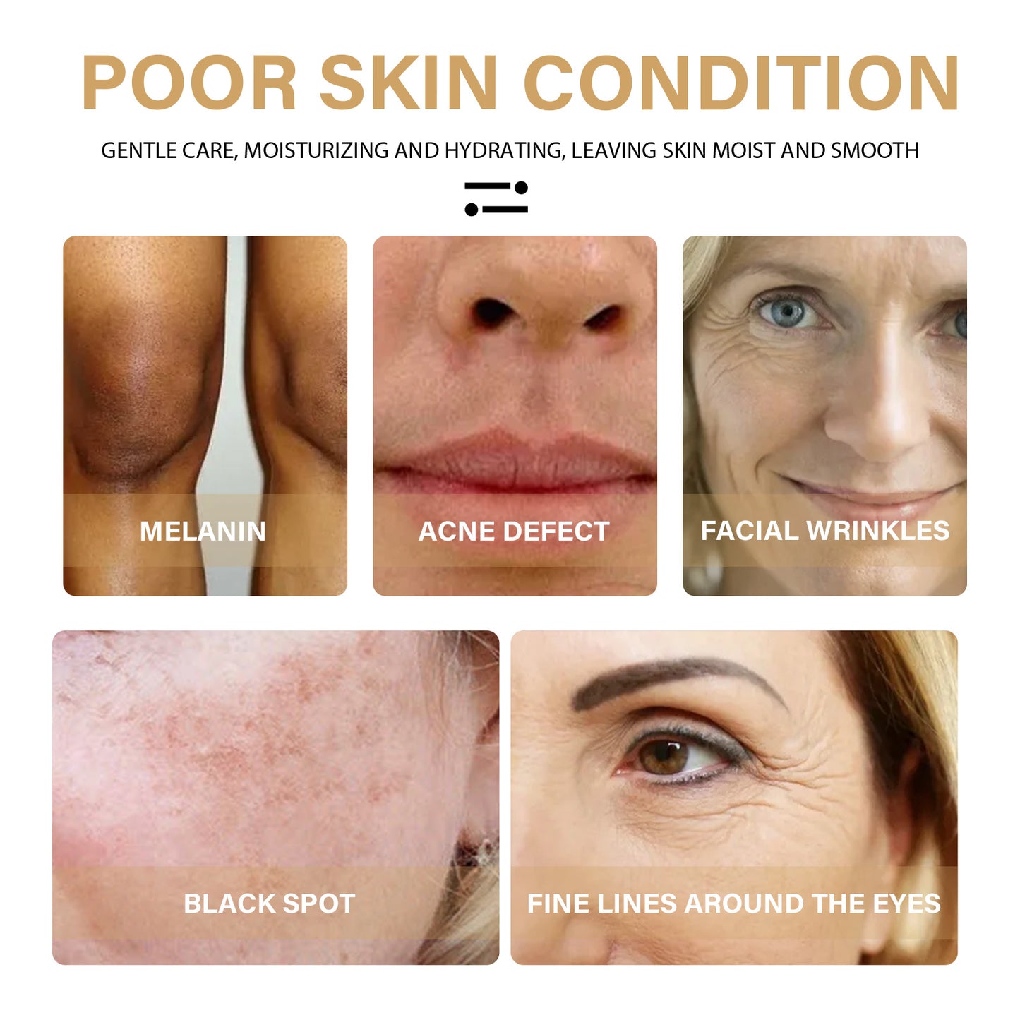 EELHOE Turmeric Correcting Essence Facial Care Hydrating Moisturizing Gentle Nourishing Skin Care Essence