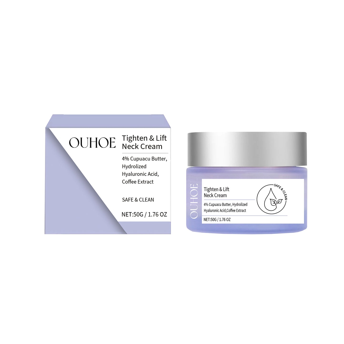 OUHOE Moisturizing Neck Cream Neck Skin Moisturizing and Moisturizing Care Fading Fine Lines Hydrating and Tender Neck Cream