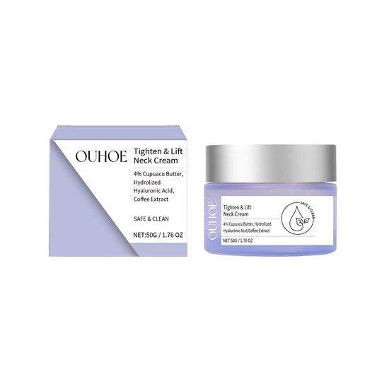 OUHOE Moisturizing Neck Cream Neck Skin Moisturizing and Moisturizing Care Fading Fine Lines Hydrating and Tender Neck Cream