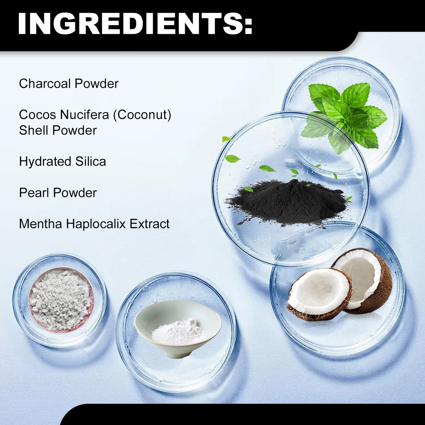 Oralhoe Activated Carbon Teeth Whitening Powder Teeth Whitening, Teeth Cleaning, Tartar Removal, Yellow Teeth, Smoke Teeth, Oral Care