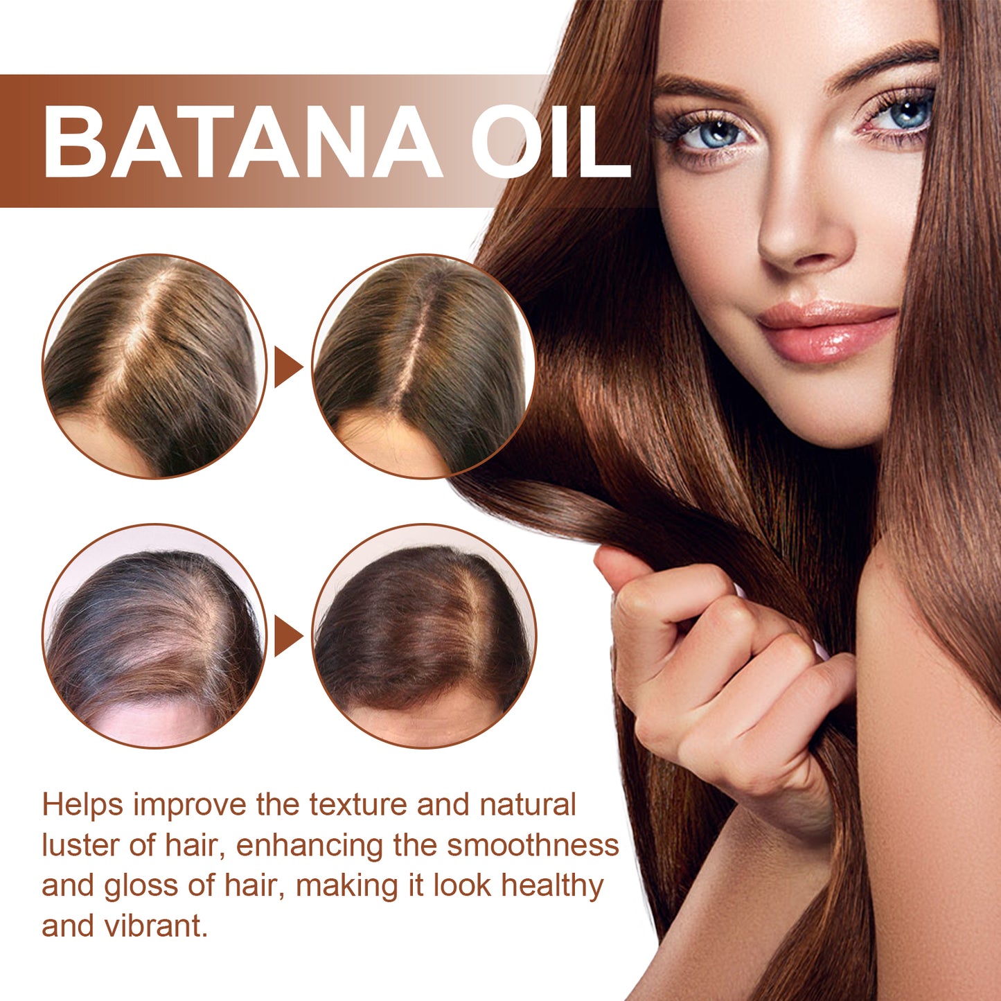 EELHOE Batana Oil Conditioner Moisturizing and hydrating to improve dry and frizzy hair, making it smooth and voluminous