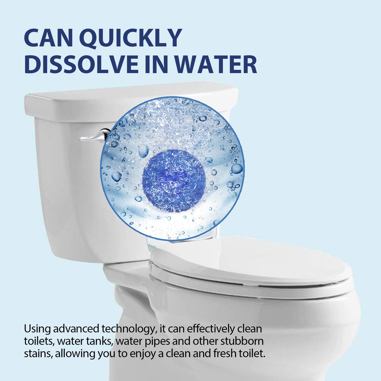 Jue-Fish Toilet Cleaning Plate Household Toilet Cleaner Descaling Deodorizing Stain Removal Fresh Scent Toilet Cleaning Tablets