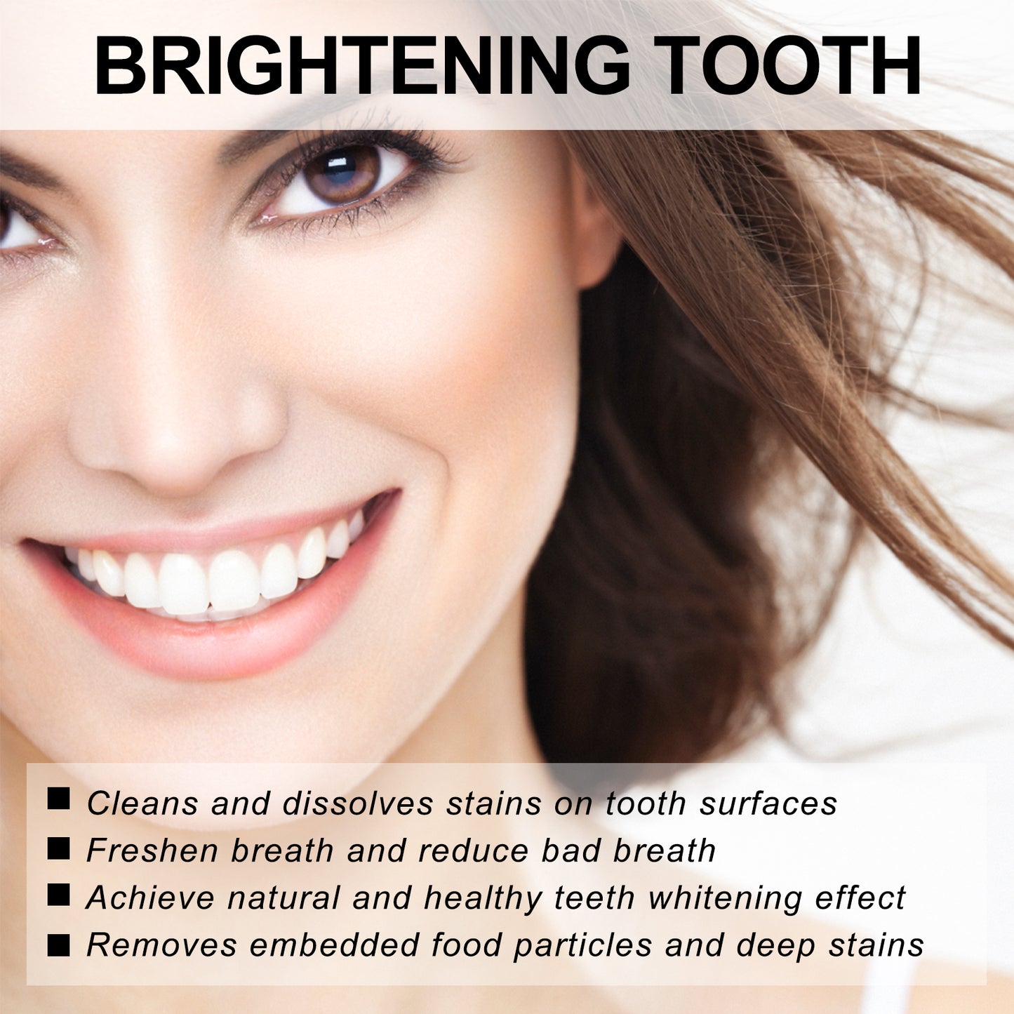 EELHOE Bamboo Charcoal Brightening Toothpaste Whiten Teeth Strengthen Tooth Enamel Easily Remove Stains Freshen Breath Bamboo Charcoal Toothpaste