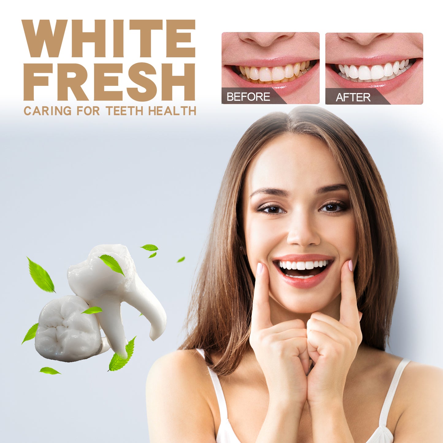 EELHOE Probiotic Whitening Toothpaste Clean teeth, eliminate bad breath, care for oral health, daily teeth cleaning, brightening care toothpaste