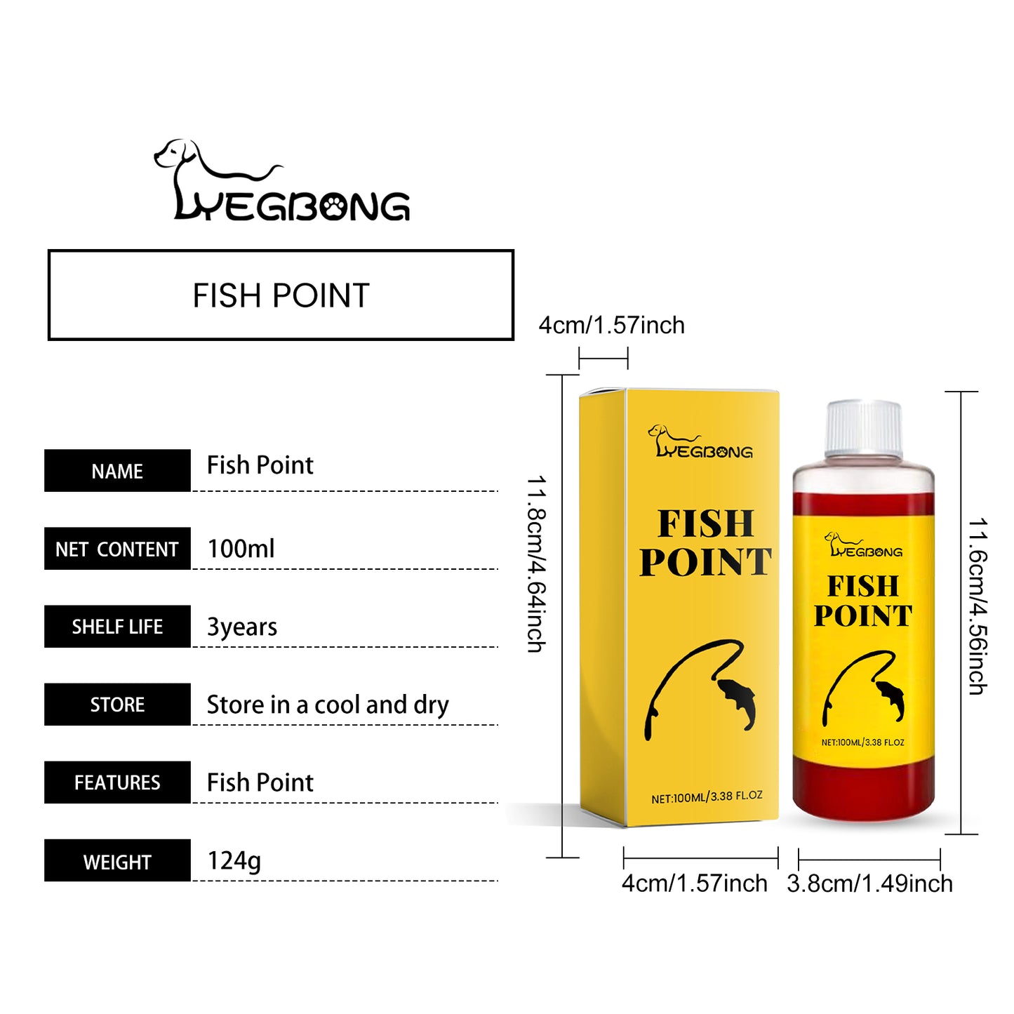 Yegbong Red Worm Fish Bait Agent Fish Bait Fish Feed Nutrient Agent Fishing Wild Fishing Fish Attractant Fish Lure Agent
