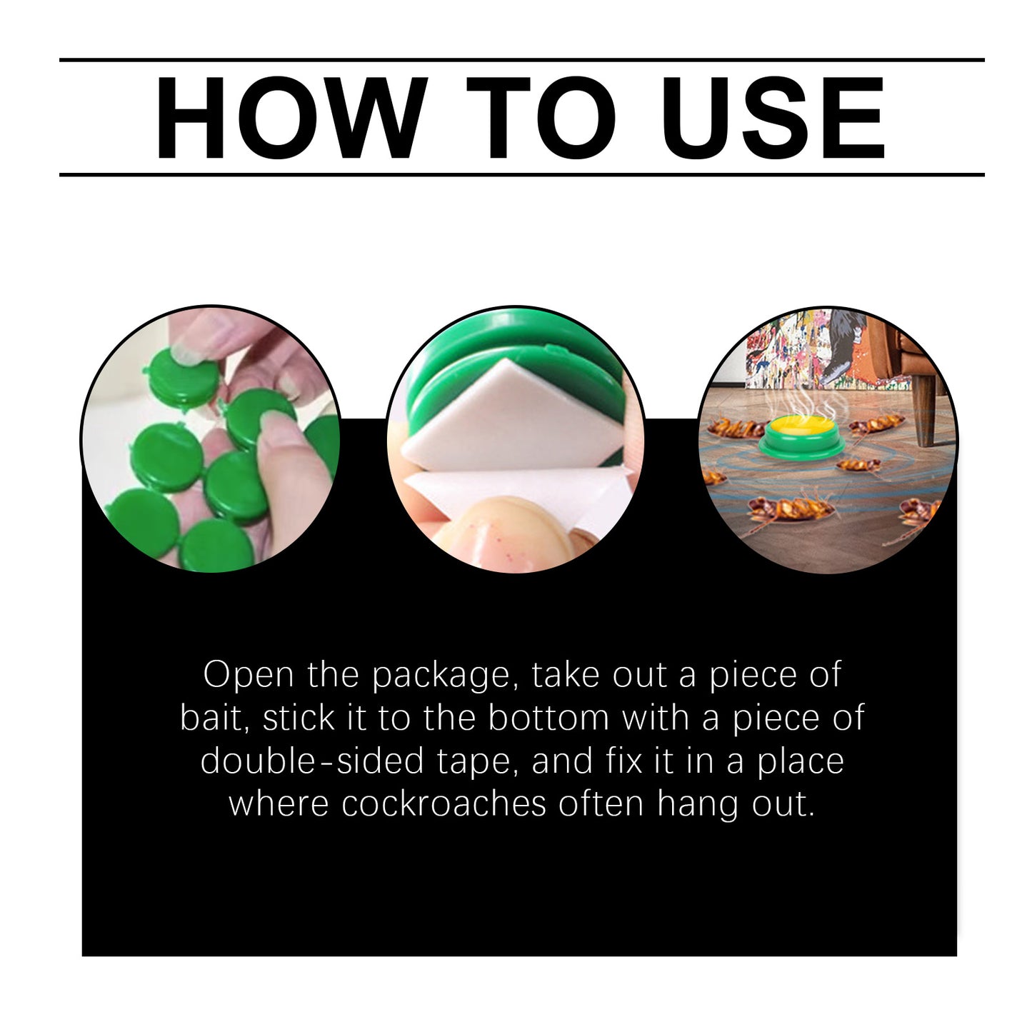 Jue Fish Cockroach Bait Station Living Room Kitchen Bedroom Cockroach Killer and Repellent Household Indoor Cockroach Bait Agent