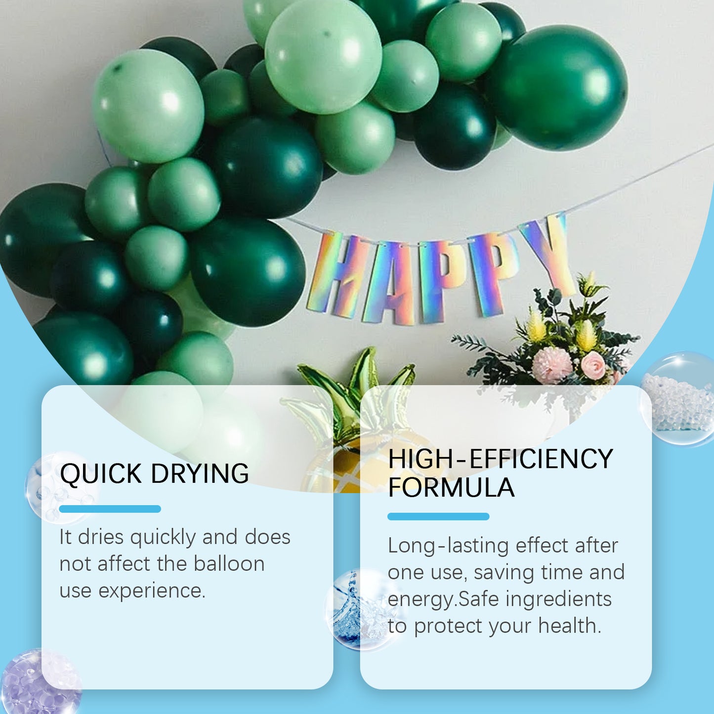 Dowmoo Balloon Highlight Spray Anti-oxidation maintains balloon appearance brightness enhances glossiness scene decoration