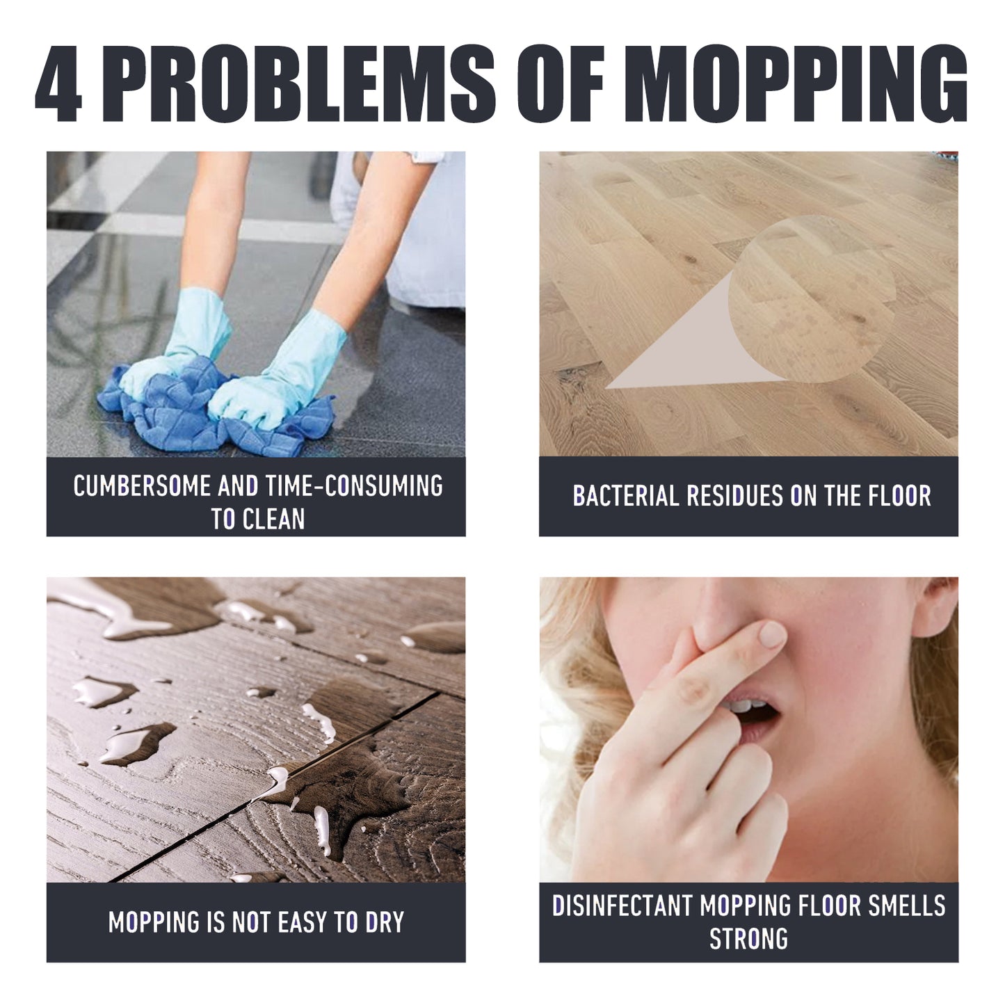 Jakehoe Floor Cleaner Wooden Floor Marble Floor Powerful Decontamination Brightening Polishing Cleaner