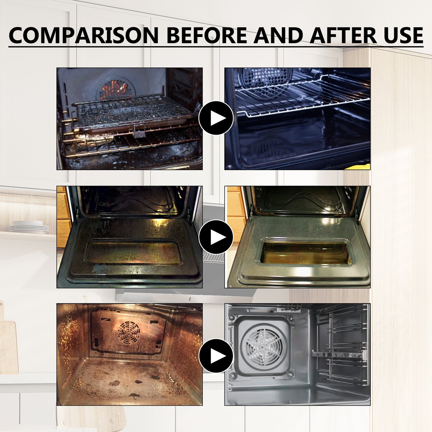 Jakehoe Stove Oven Foam Cleaner Oven Rack Special Decontamination Deodorization Odor Removal Degreaser