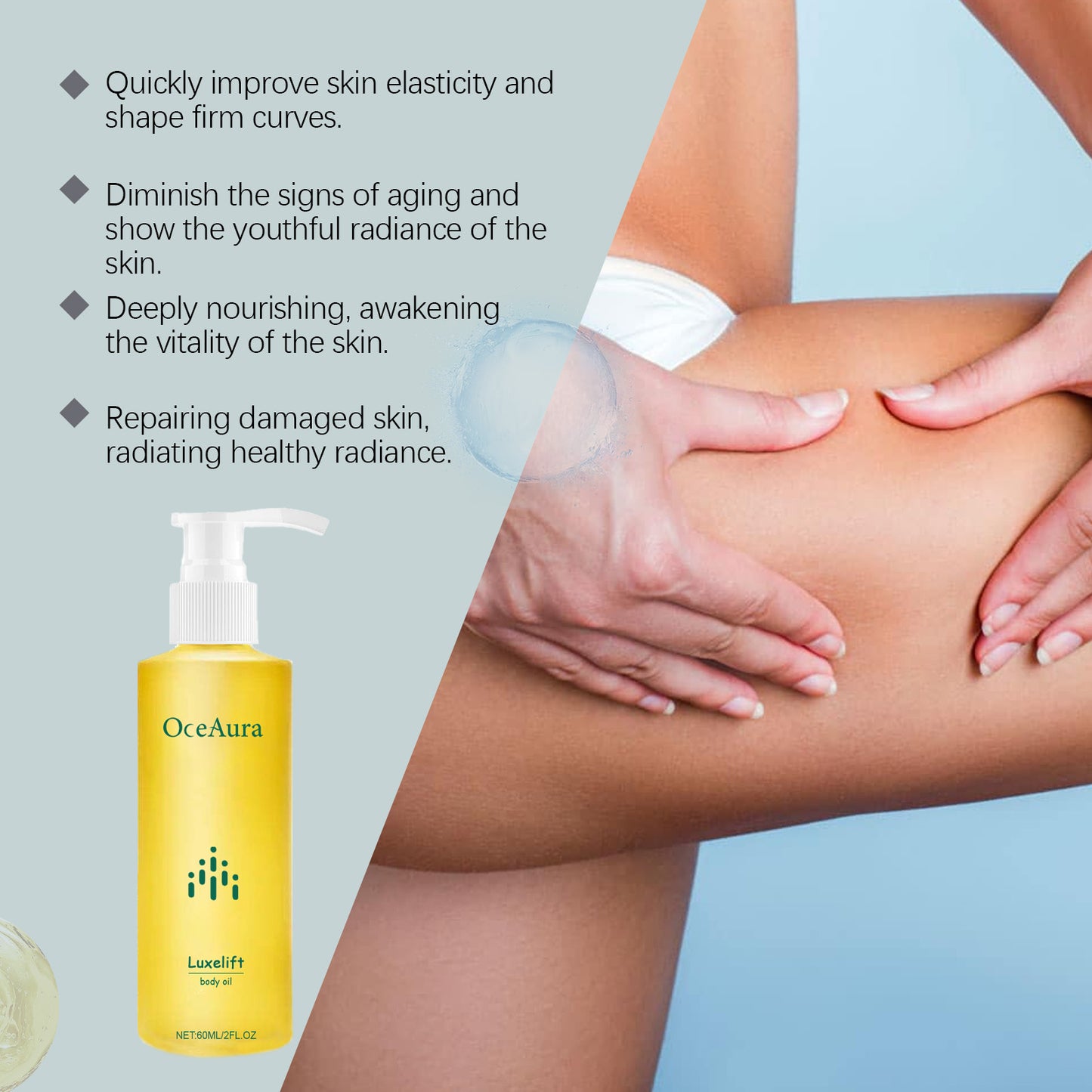 OCEAURA Body Skin Care Oil Skin Hydrating Moisturizing Refreshing Skin Care Firming Care Oil