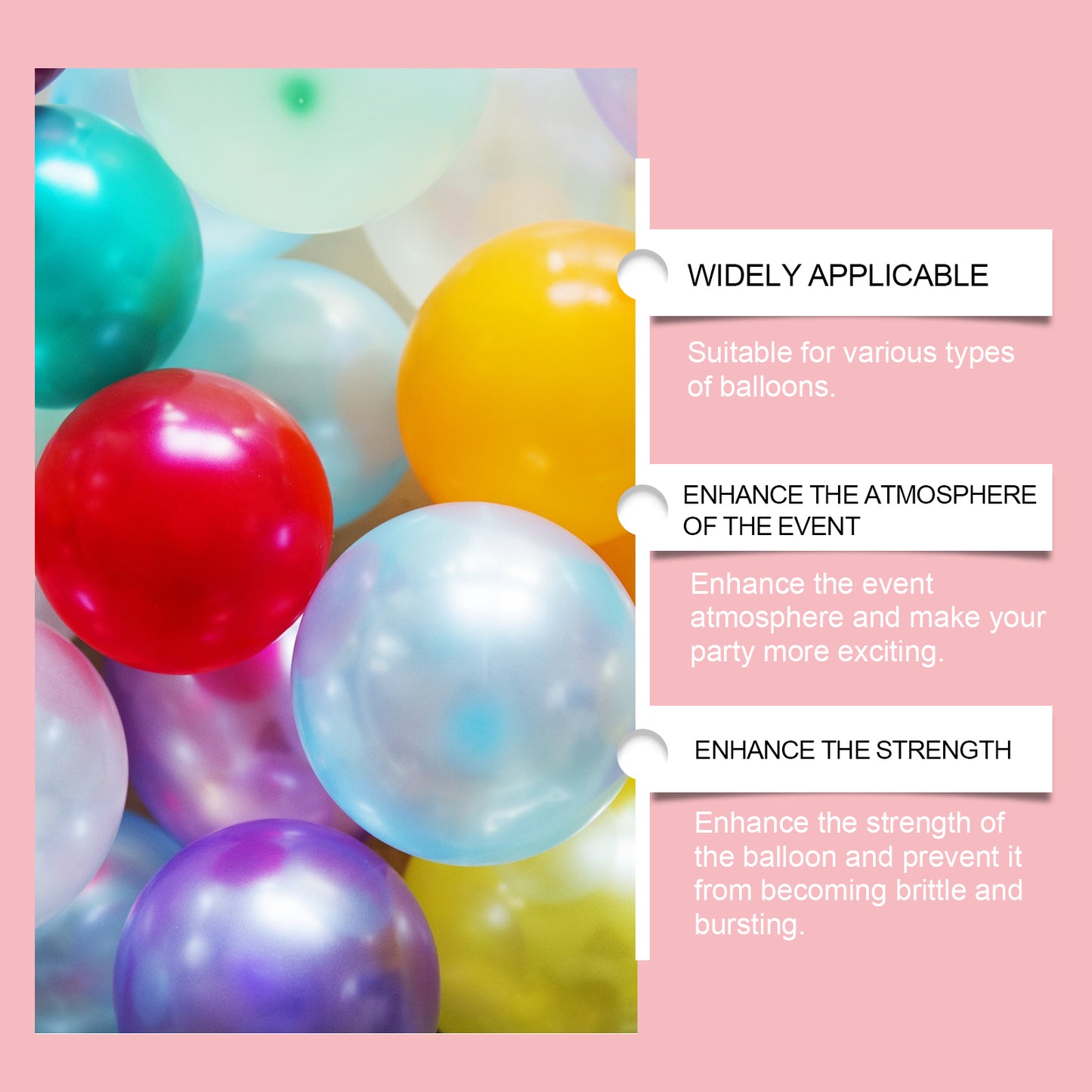 Dowmoo Balloon Brightener Scene Balloon Decoration Appearance Enhancement Glossy Long-lasting Portable Brightening Agent