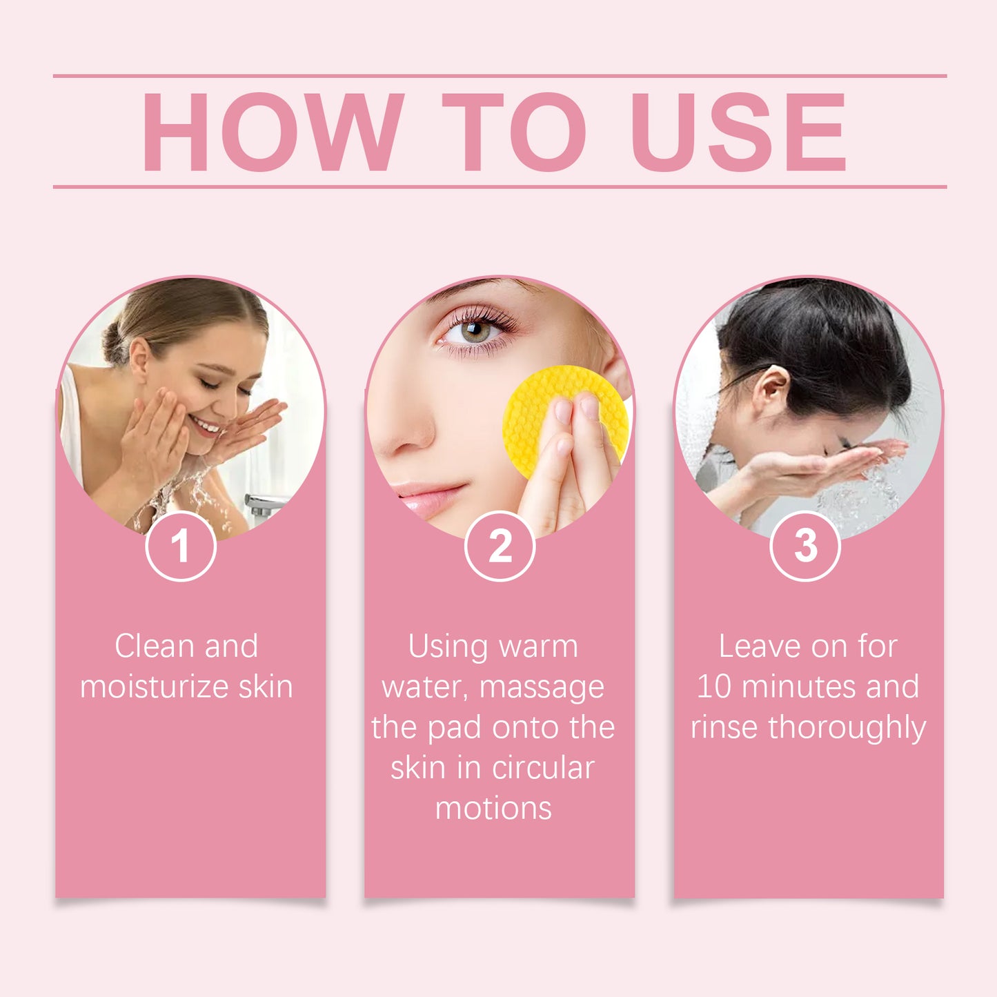 EELHOE Turmeric Kojic Acid Cleansing Pad Gentle cleansing skincare reduces acne, brightens the face, and refines pores