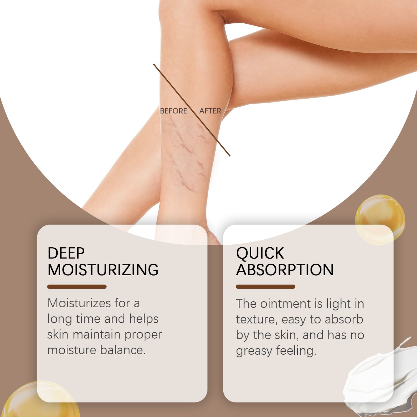 Ximonth Leg Neck Cream Moisturizing and Moisturizing Leg Skin Gentle Care Massage Leg Care Cream