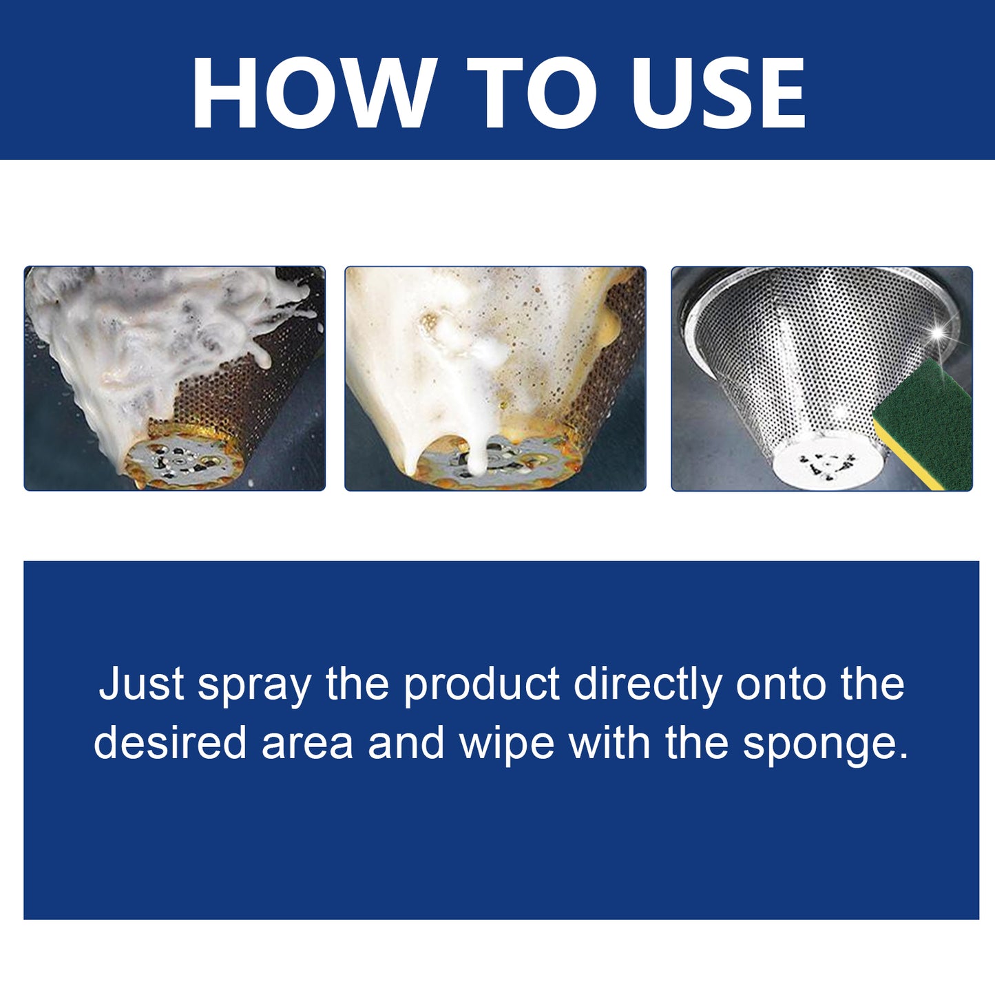 Jue-Fish Kitchen Grease Foam Cleaner Range Hood Stove Exhaust Pipe Wall Kitchenware Oil Stain Cleaner