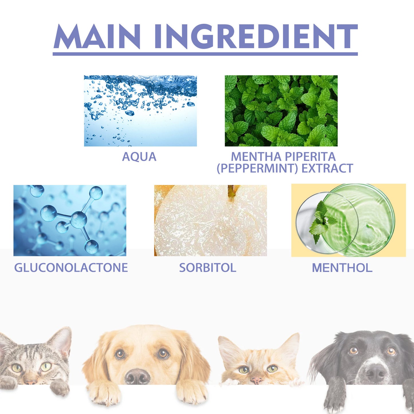 Yegbong Cat and Dog Teeth Cleaning Spray Remove Tooth Stains Freshen Breath Pet Oral Care Spray