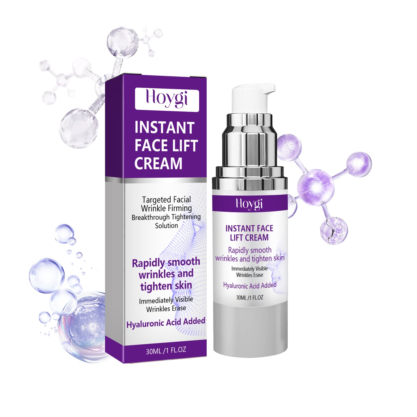 Hoygi Facial Lifting and Firming Cream Reduce Facial Fine Lines and Nasolabial Folds, Gentle Hydrating and Moisturizing Cream