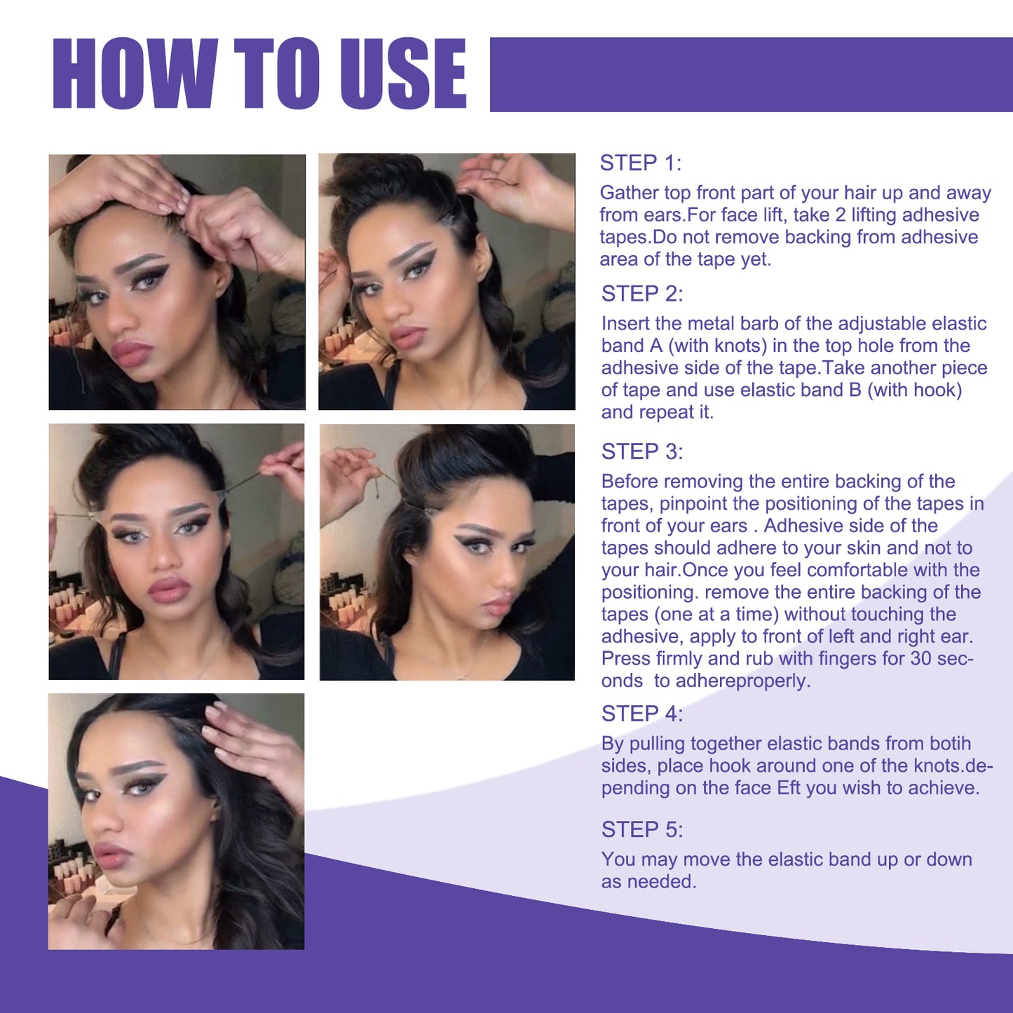 EELHOE Invisible Face Lifting Patch Tighten facial skin and contract chin muscles V Face Lifting and Shaping Patch