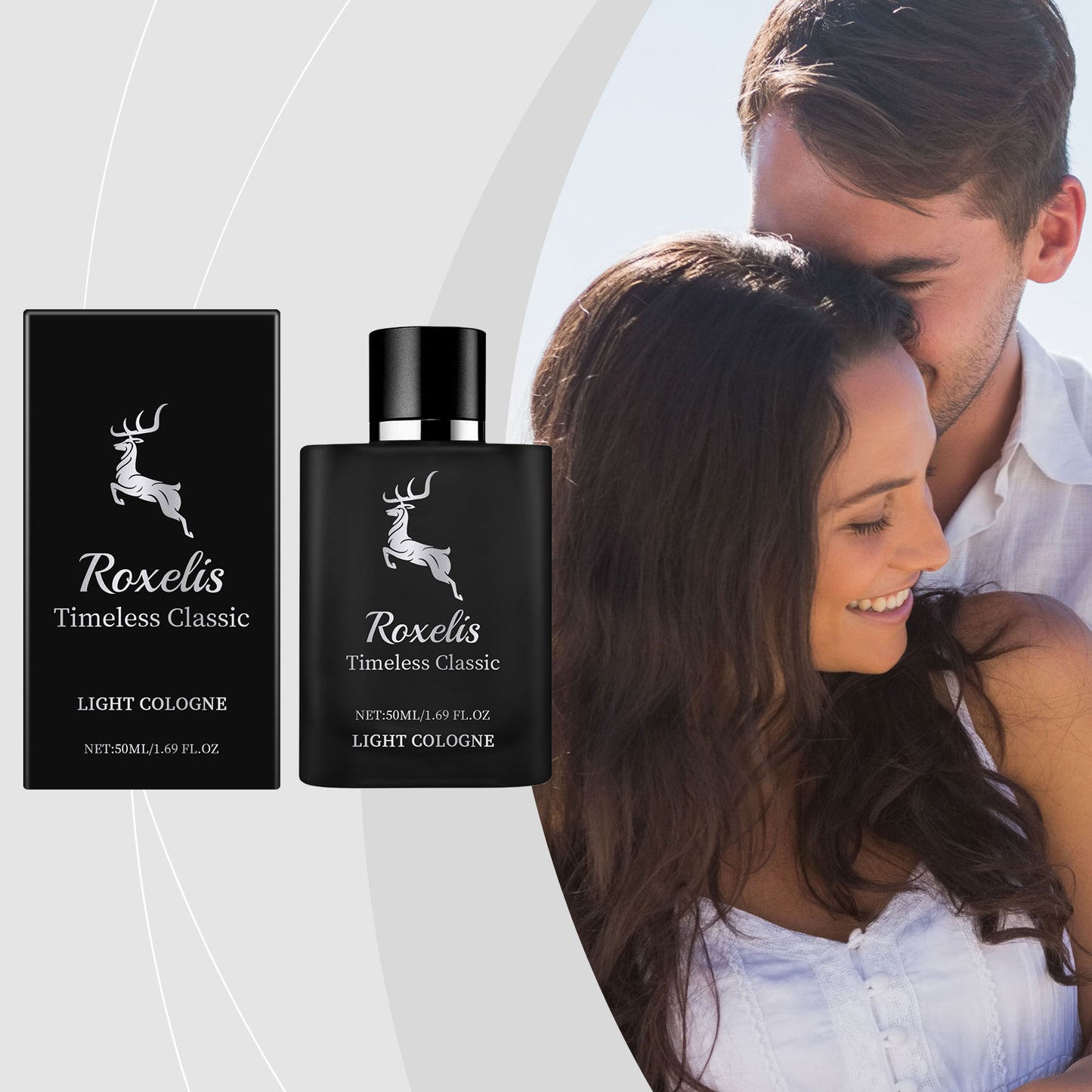 Roxelis Charm Perfume Classic cologne with a natural fresh scent that exudes elegance and long-lasting fragrance, perfect for casual dates