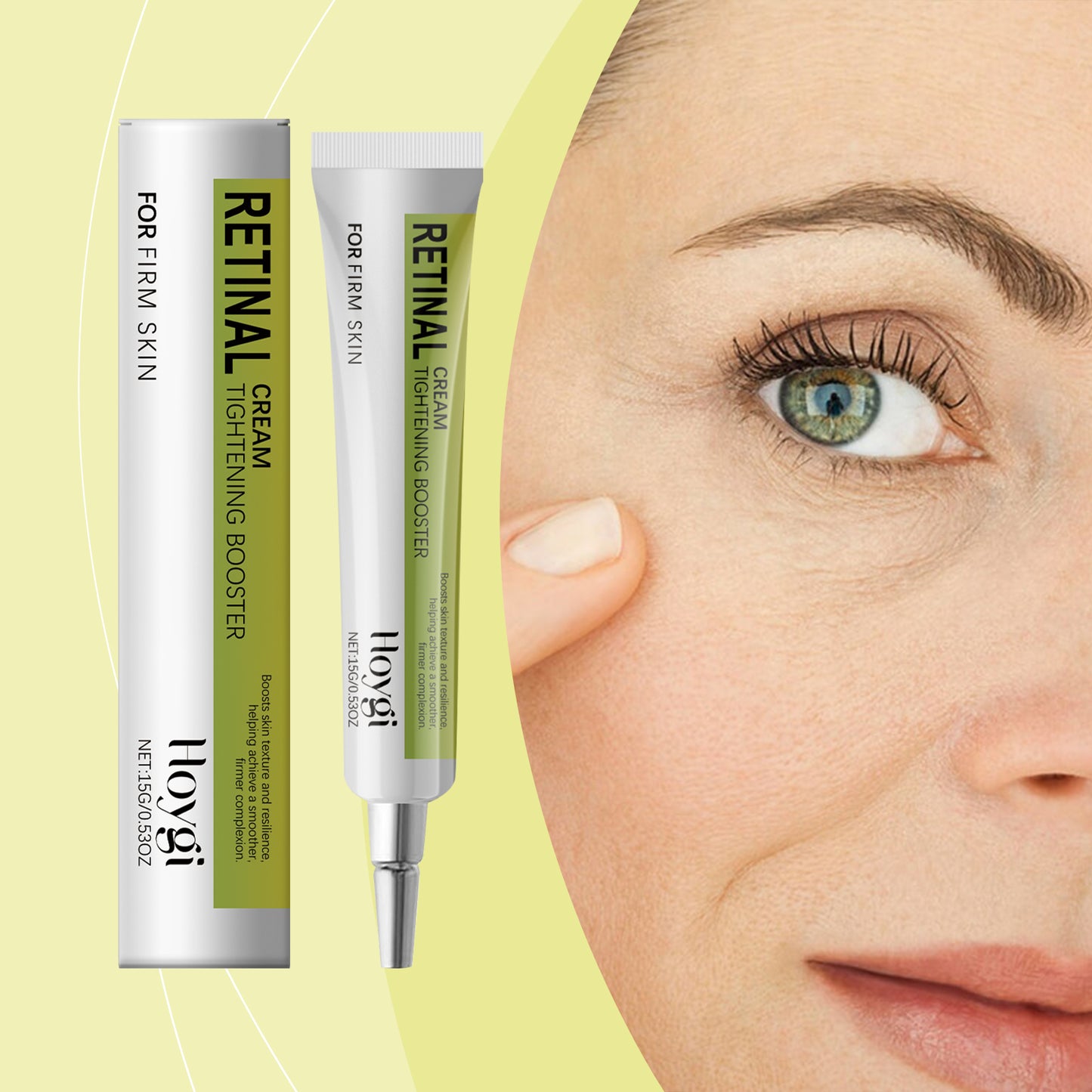 Hoygi Retinol Firming Eye Cream Gentle Care Nourishing Eye Skin Elastic Moisturizing Eye Cream