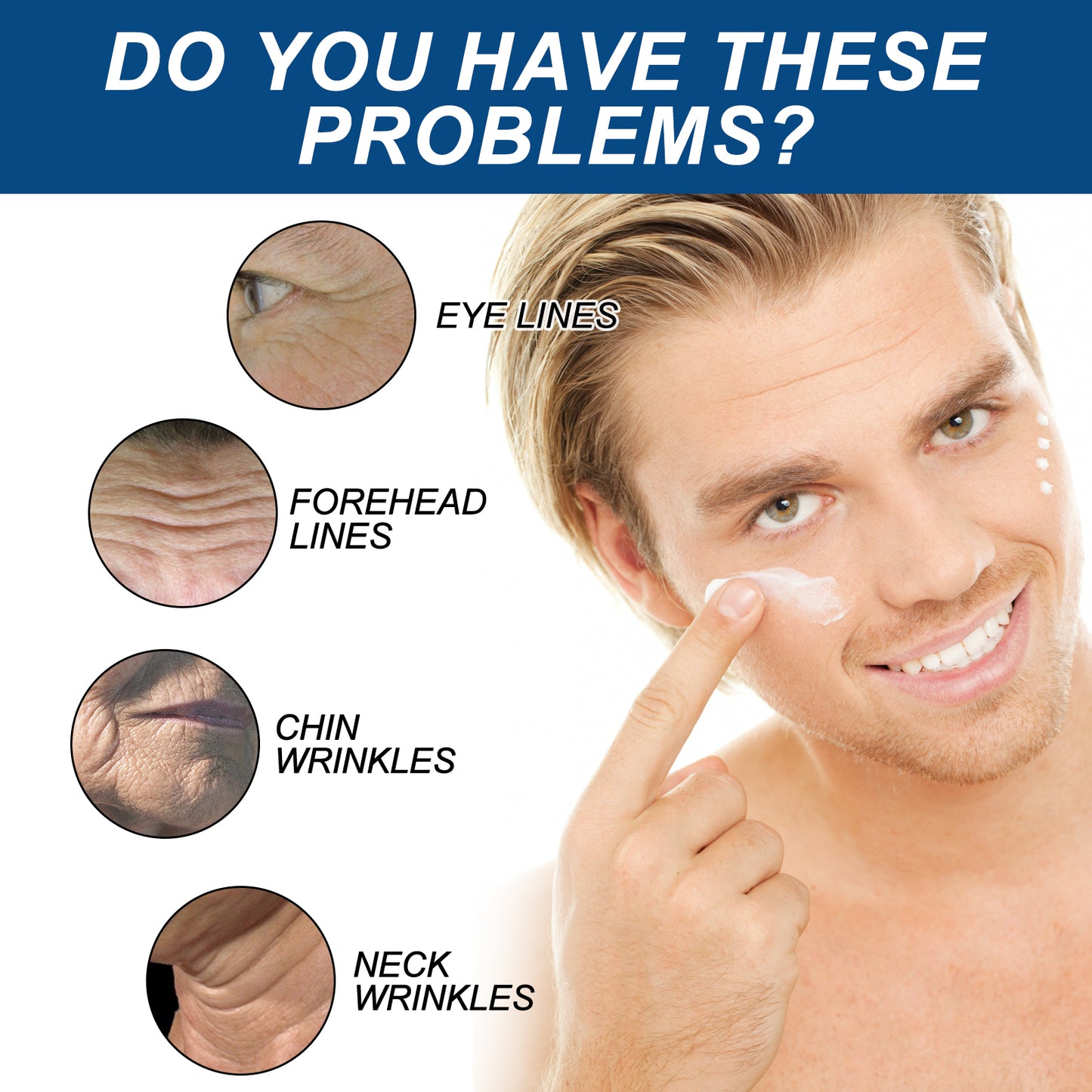 East Moon Men's Cream Reduce Fine Lines, Firm Skin, Facial Care, Hydrating, Apply Lifting Cream