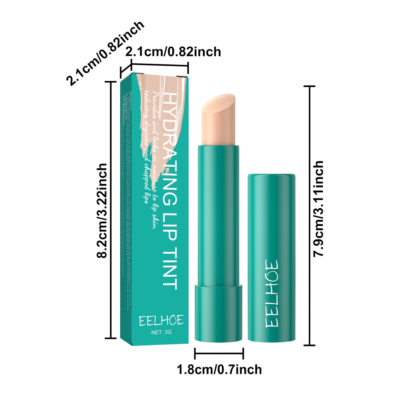 EELHOE Moisturizing Lip Care Lip Gloss Reduce Lip Lines, Dryness, and Dead Skin, Moisturize, Plump, and Full Lips Lip Gloss