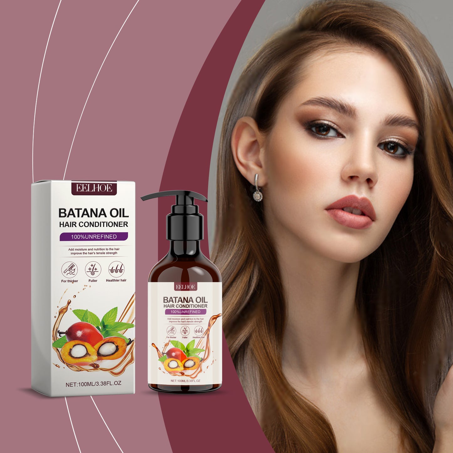 EELHOE Batahna Oil Strengthening and Volumizing Conditioner Repair frizzy hair texture, nourish hair, smooth hair care