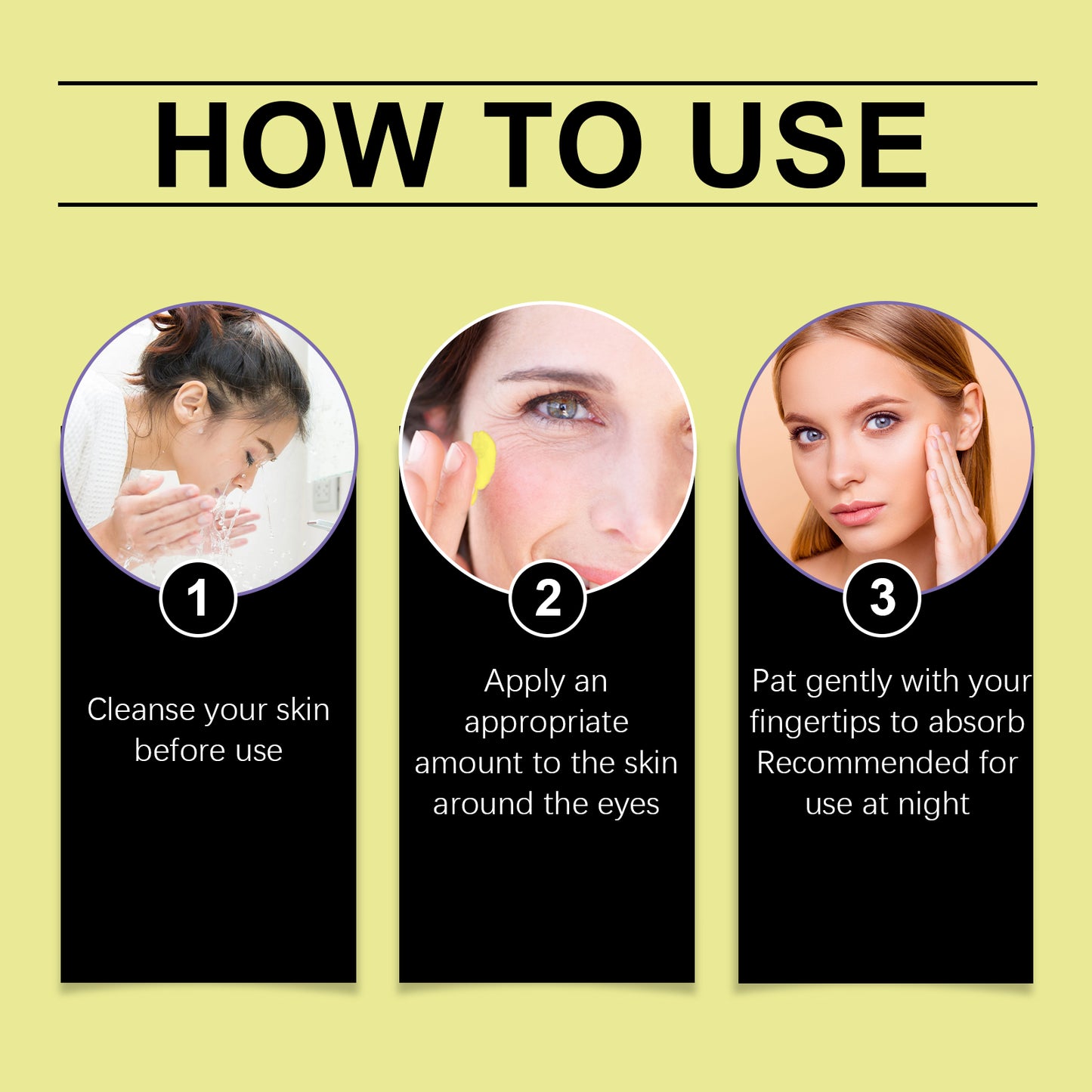 Hoygi Retinol Firming Eye Cream Gentle Care Nourishing Eye Skin Elastic Moisturizing Eye Cream