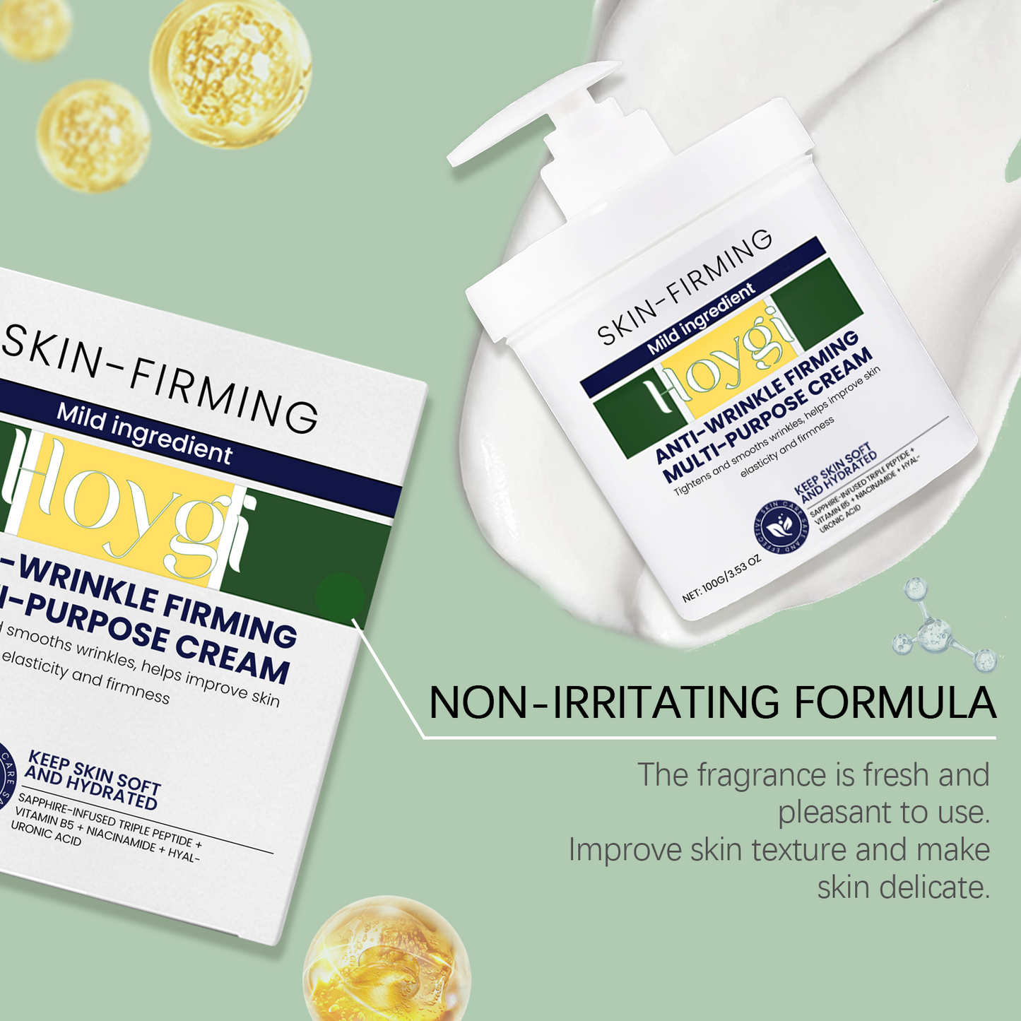 Hoygi Moisturizing facial cream Nourishing facial hydrating moisturizing softening skin care delicate rejuvenating cream