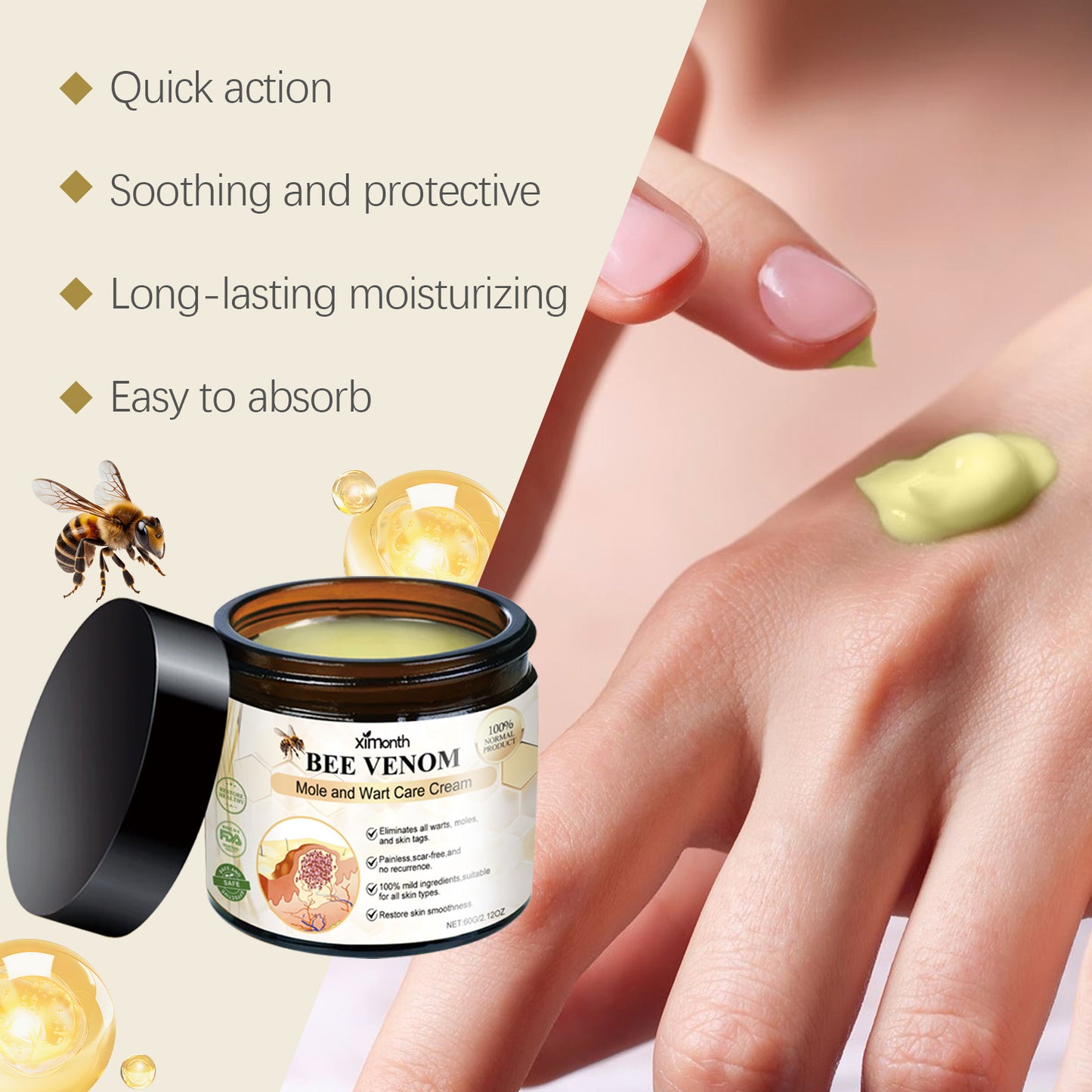 Ximonth Keyou Mole Cream Gentle Cleansing Skin Smooth Skin Moisturizing Repair Skin Care Cream