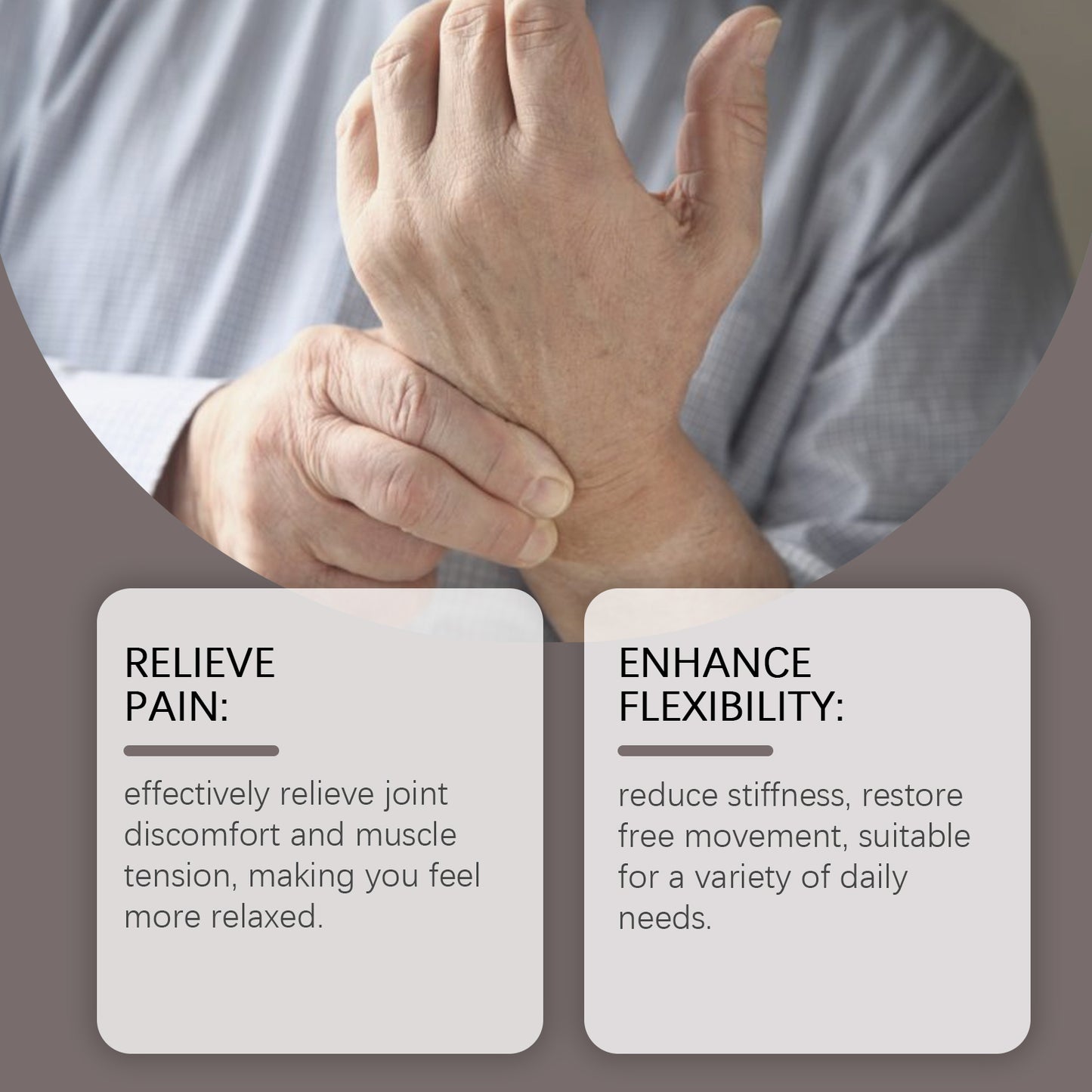 Houkea Bee Venom Joint Neck Cream Mild ingredients relieve discomfort on neck, knees, and legs for massage care application