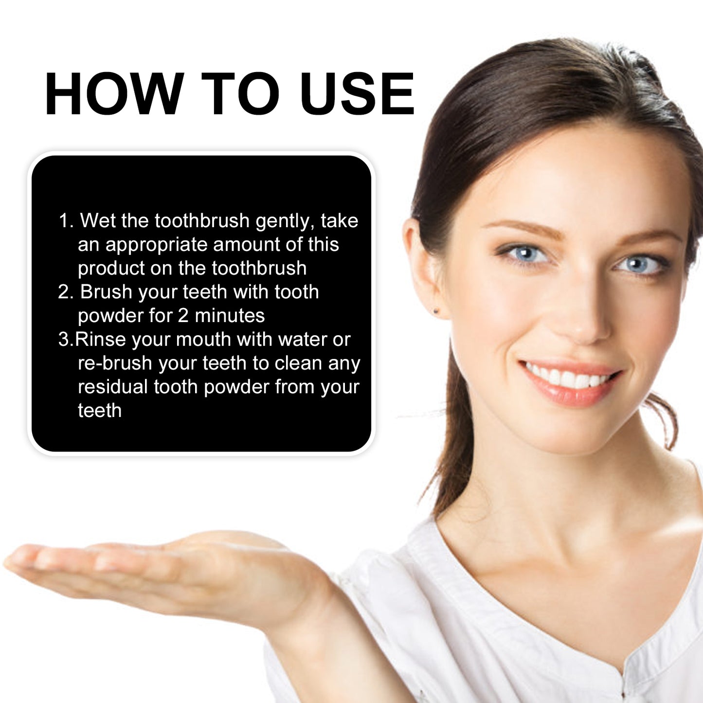 Oralhoe Activated Carbon Teeth Whitening Powder Teeth Whitening, Teeth Cleaning, Tartar Removal, Yellow Teeth, Smoke Teeth, Oral Care