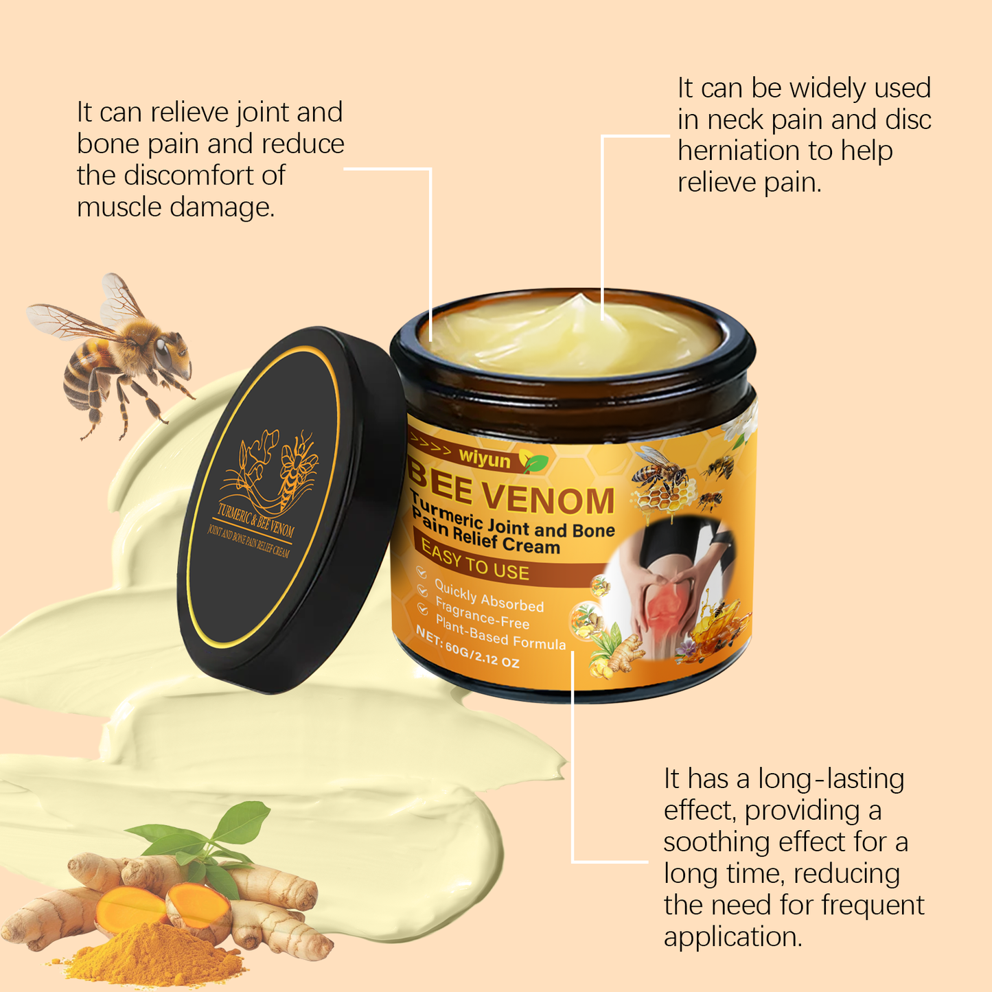 Wiyun Joint Relief Cream Soothing Daily Joint Muscle Vitality Boost Gentle Application Body Care Cream