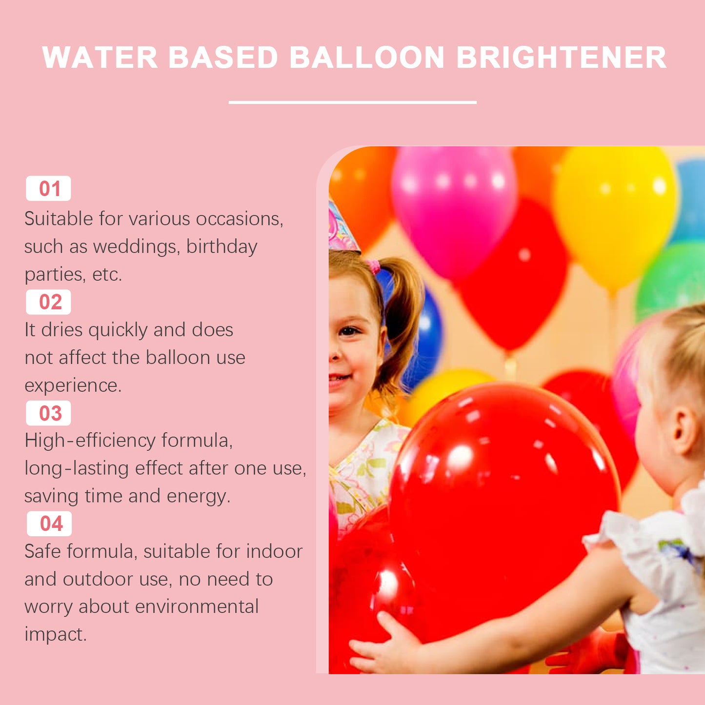 Dowmoo Balloon Brightener Scene Balloon Decoration Appearance Enhancement Glossy Long-lasting Portable Brightening Agent