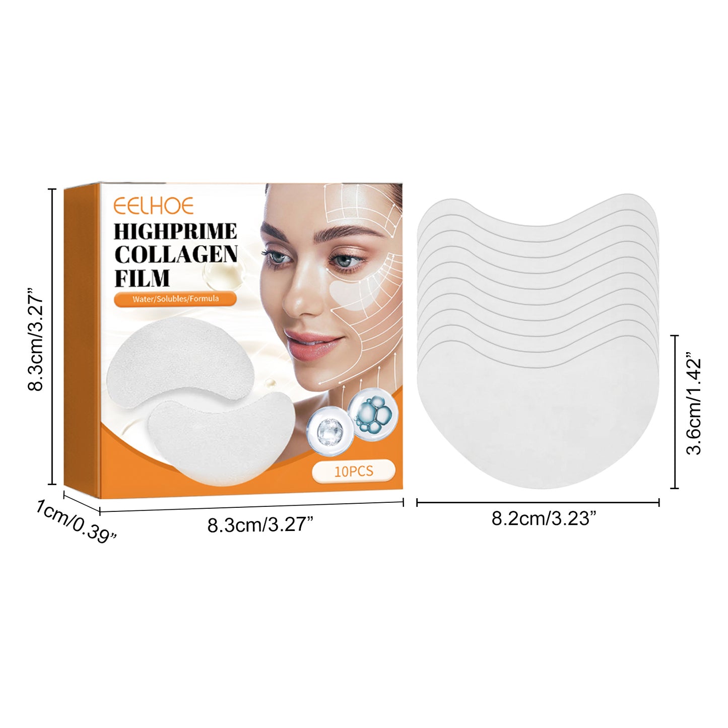 EELHOE Collagen Eye Mask Collagen Essence Soft Skin Lifting Elasticity Crystal Eye Mask