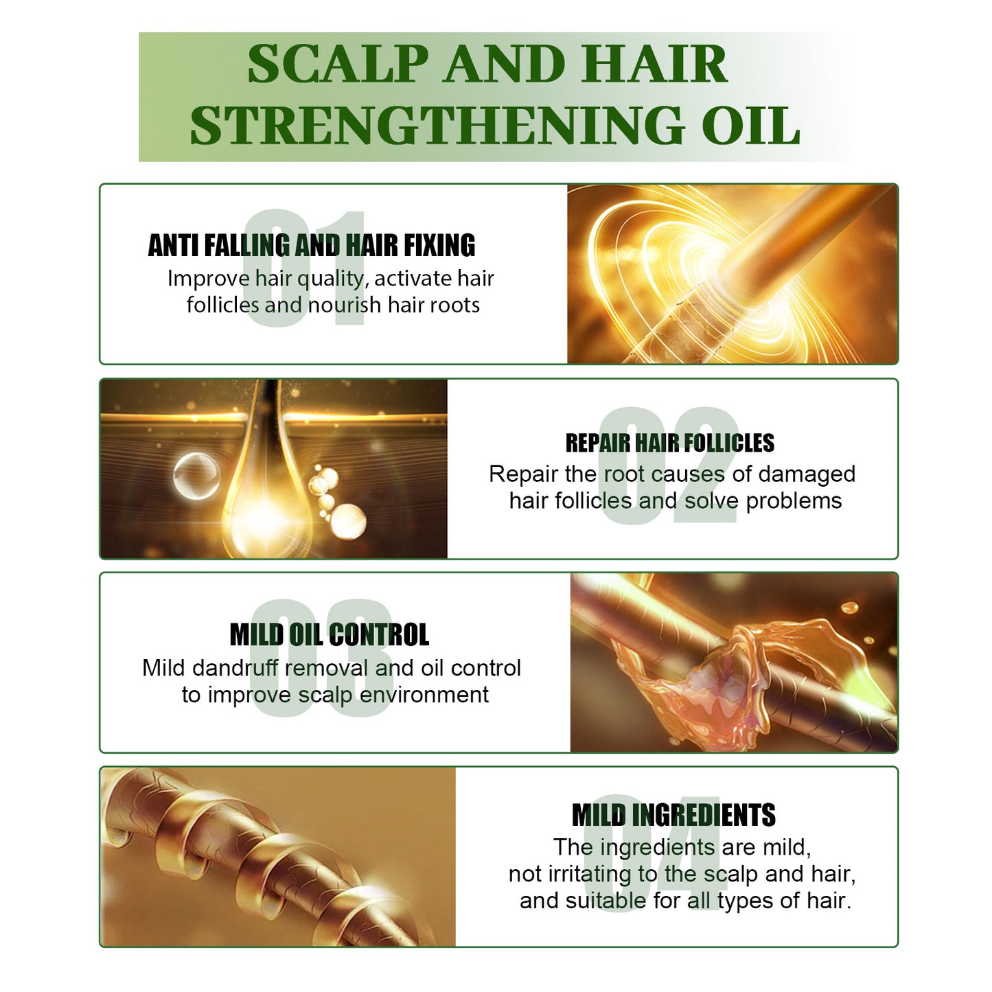 Hoegoa Rosemary Hair Treatment Oil Thick hair, smooth hair, dry and damaged hair care