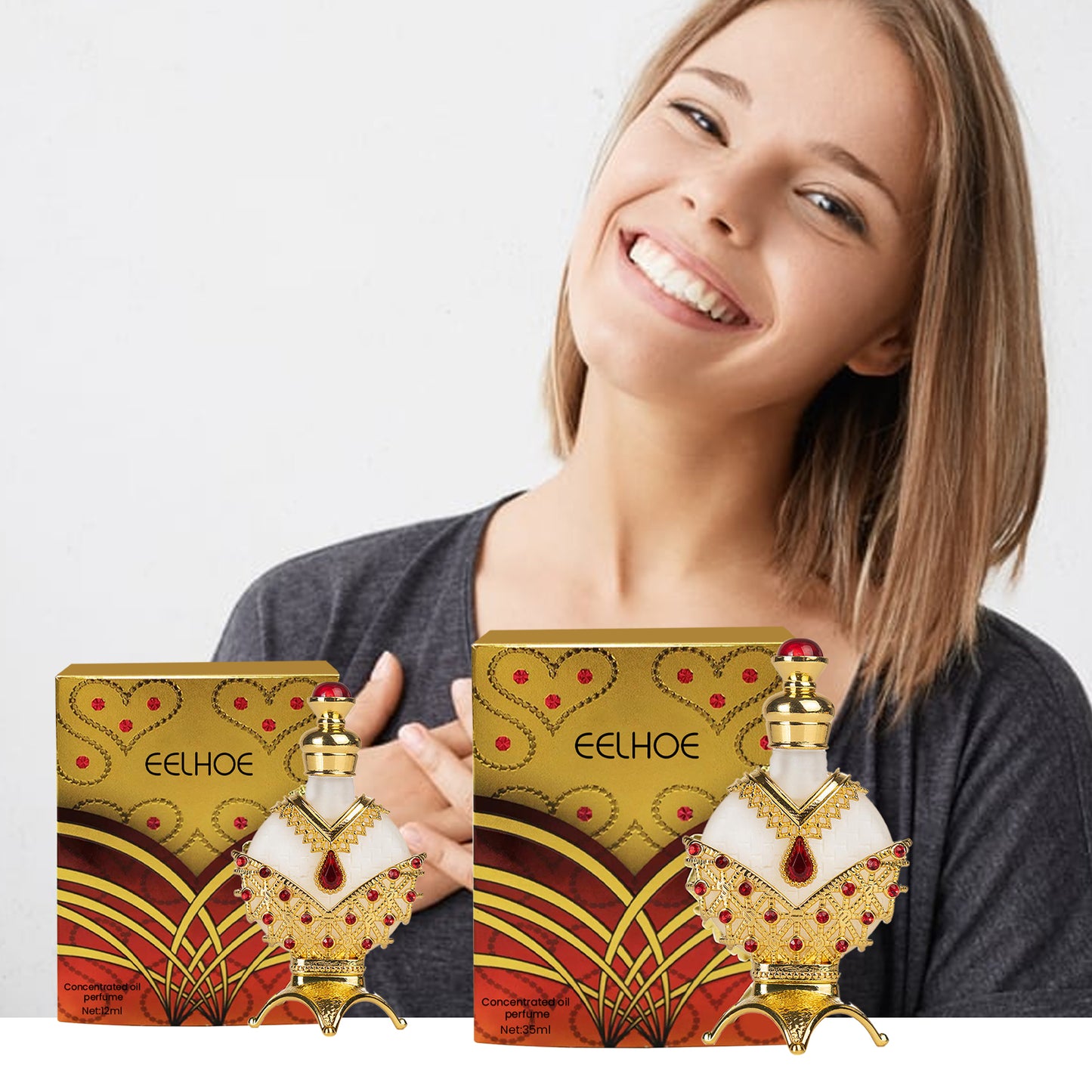 EELHOE Concentrated Perfume Oil  Mild, non-irritating natural light fragrance fresh long-lasting scent couple's date perfume