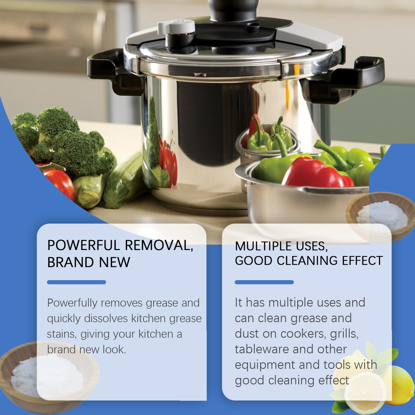 JAKEHOE Heavy Oil Stain Cleaner Household Stove Kitchen Range Hood Degreaser Multi-Purpose Cleaner