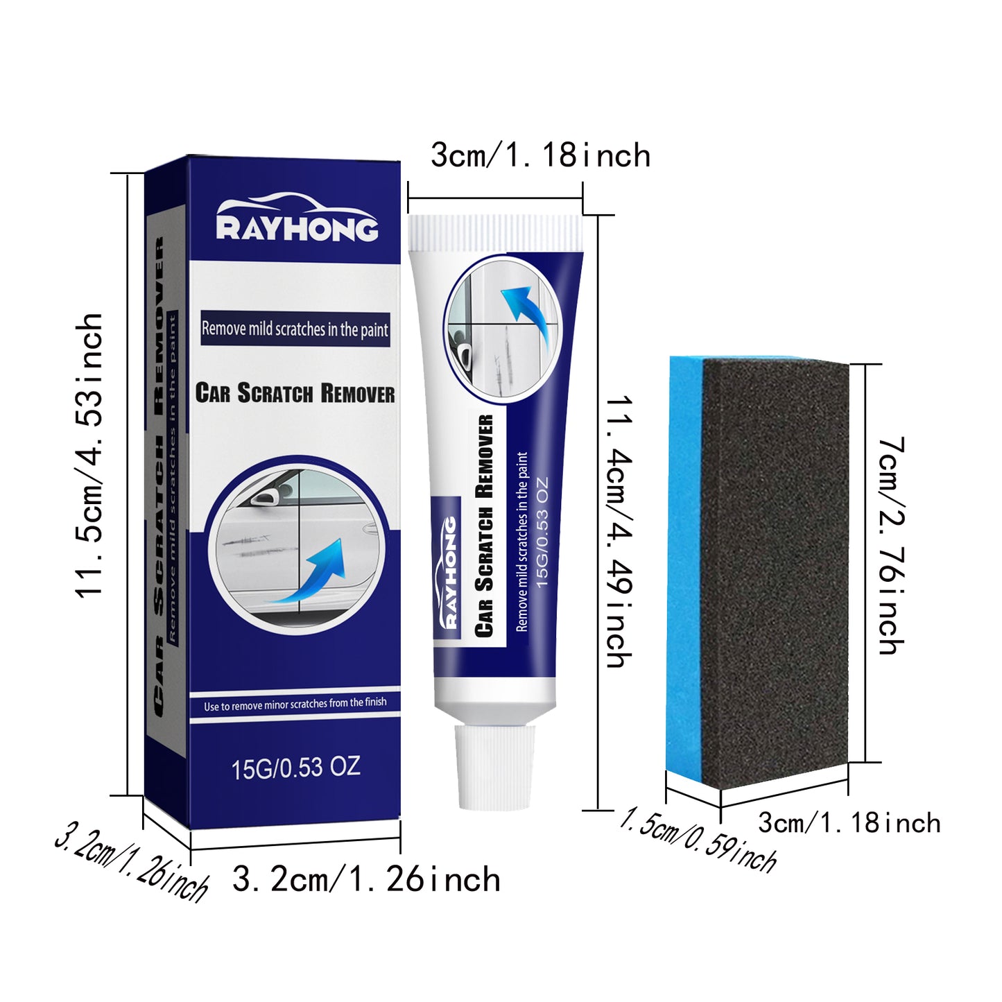 Rayhong Car Scratch Remover Scratch Removal Polishing Agent Paint Refurbishment Scratch Wax Scratch Repair