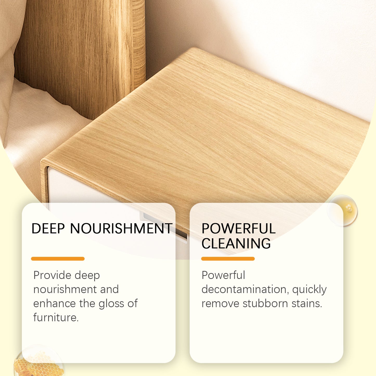 OUHOE Furniture Beeswax Spray Furniture Floor Care Polishing Waterproof Anti-Dry Crack Scratch Renovation Care Wax