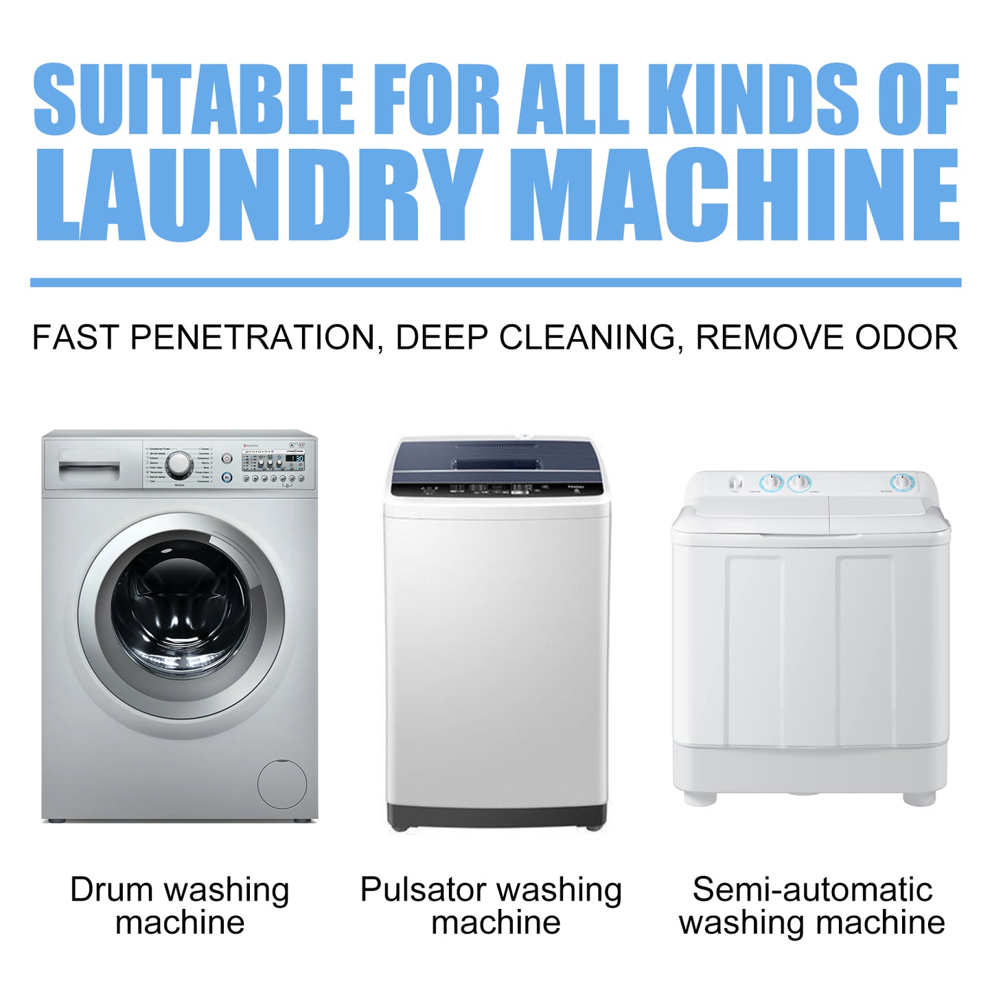 Jaysuing Washing Machine Cleaning Tablets Washing Machine Tub Automatic Drum Type Cleaning Dirt Odor Cleaning Tablets