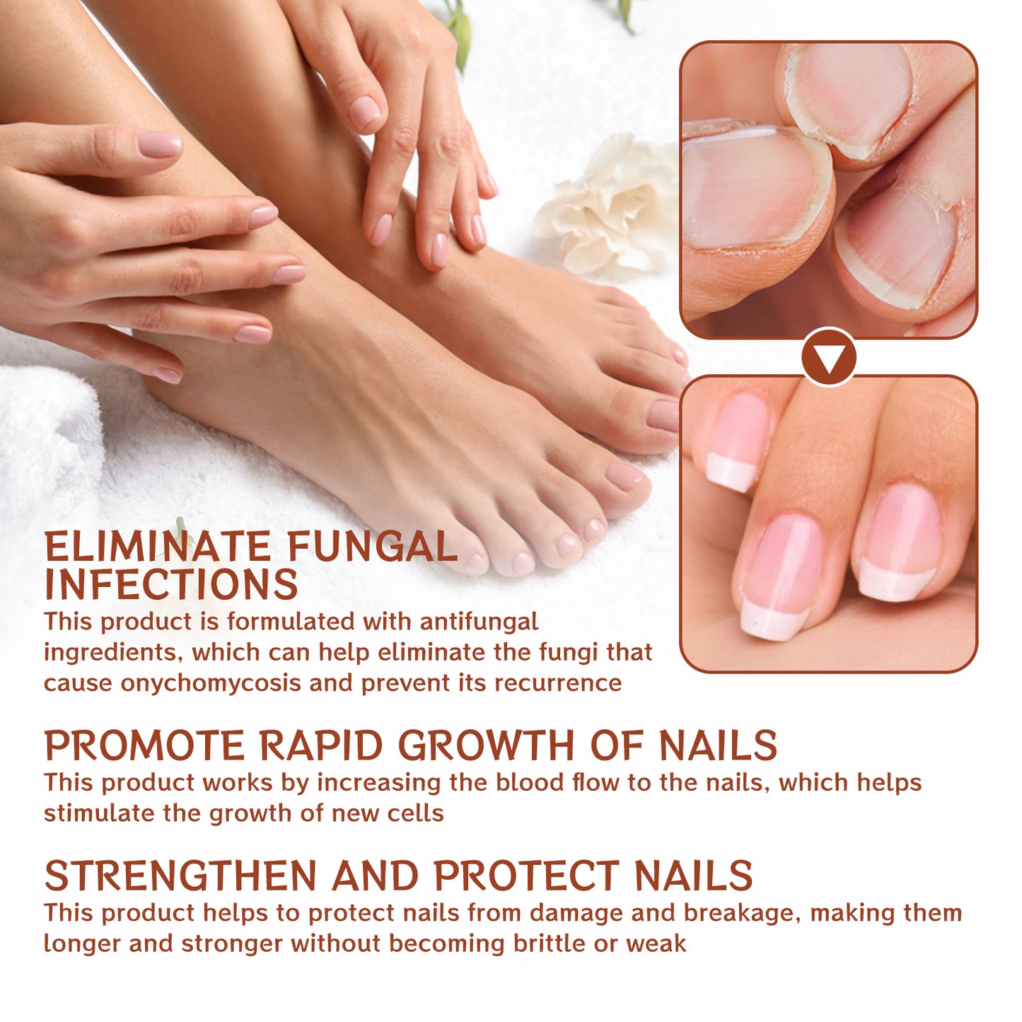 Jaysuing 7Nail Care Essence Onychomycosis Hand and Foot Nail Nutritional Cleansing Care Essence